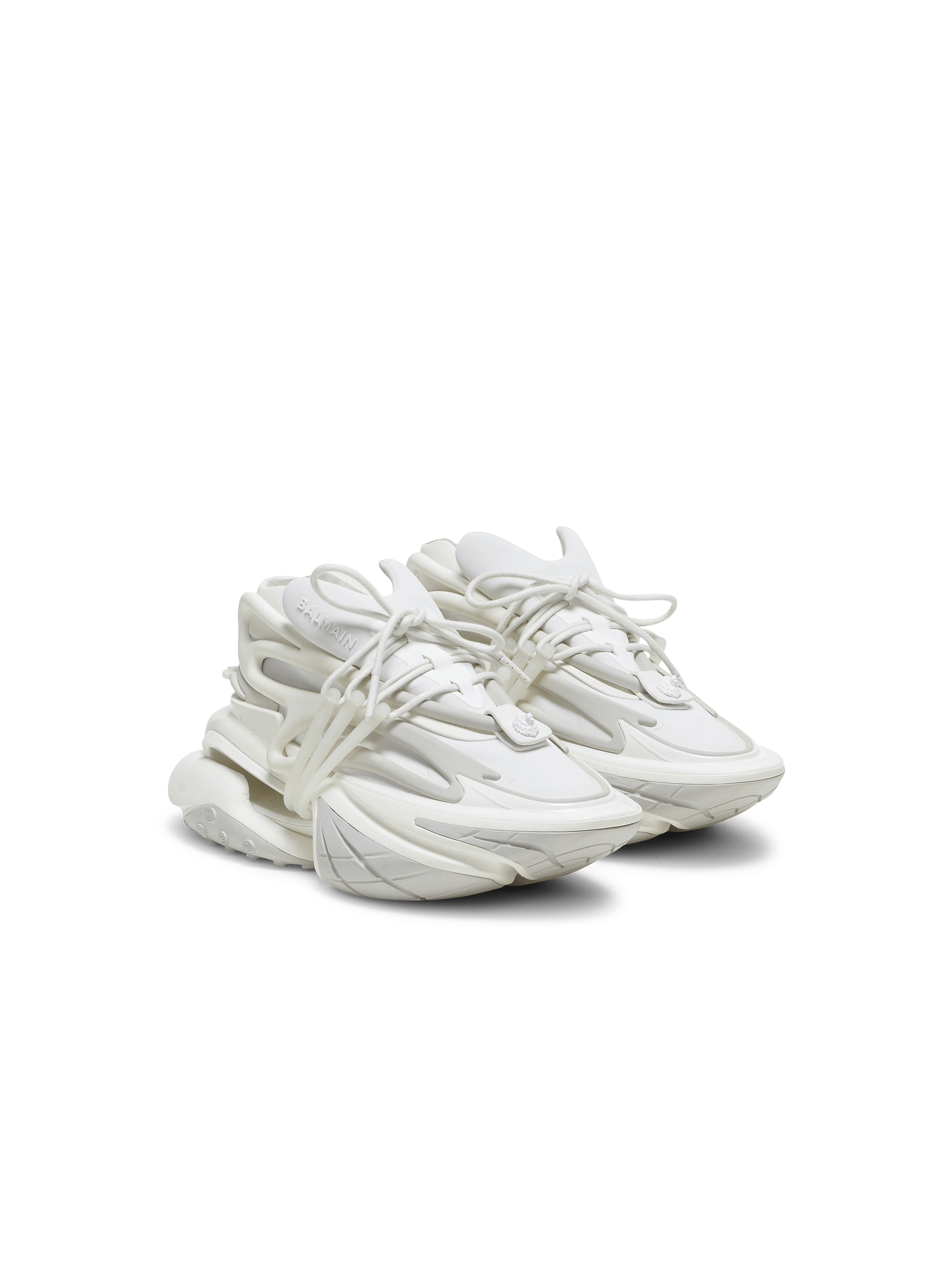 Unicorn sneakers in neoprene and leather - Women | BALMAIN