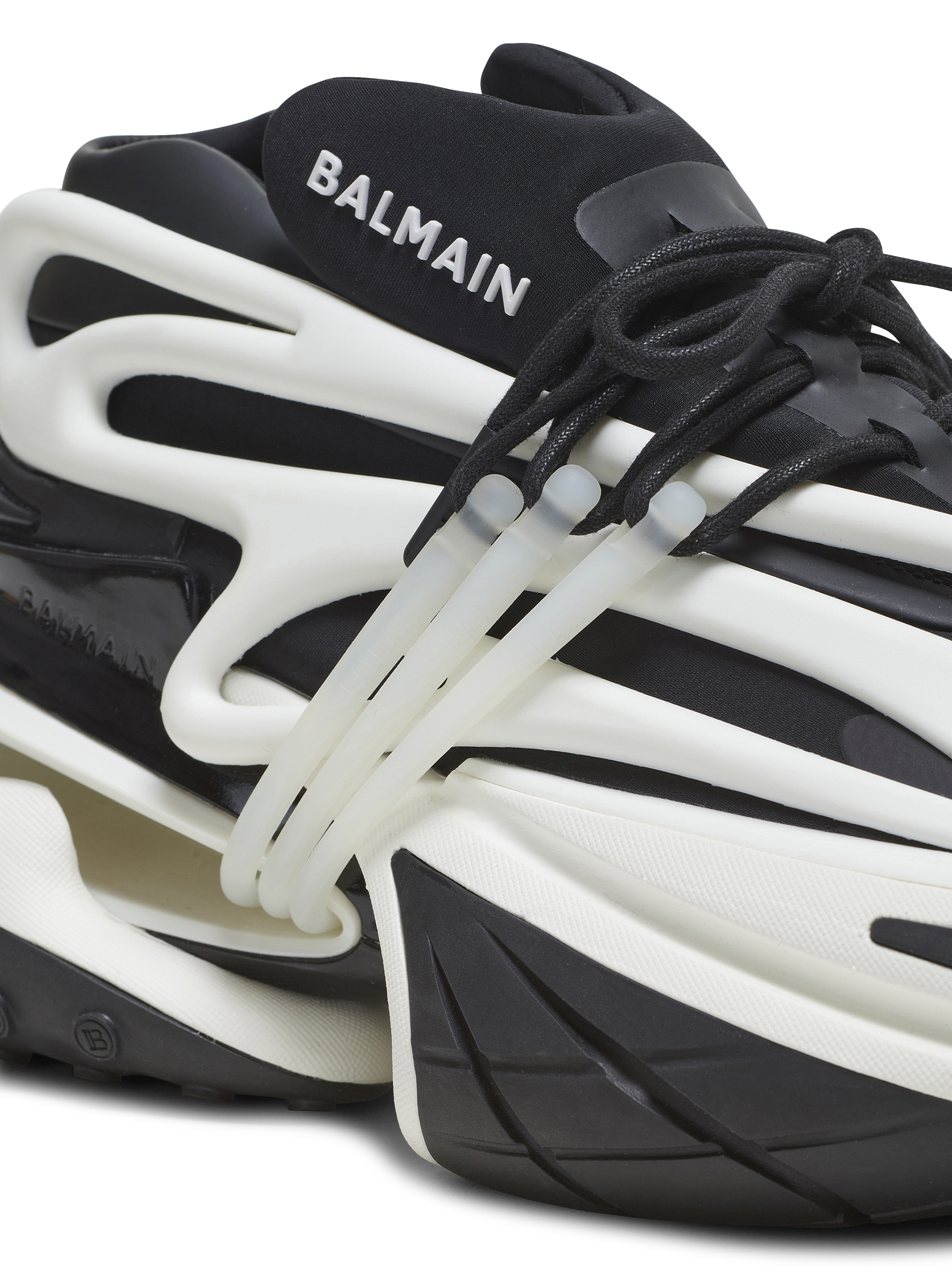 新品 BALMAIN ネオプレーン レザー スニーカー BALMAIN ネオプレン＆レザー Unicorn スニーカー