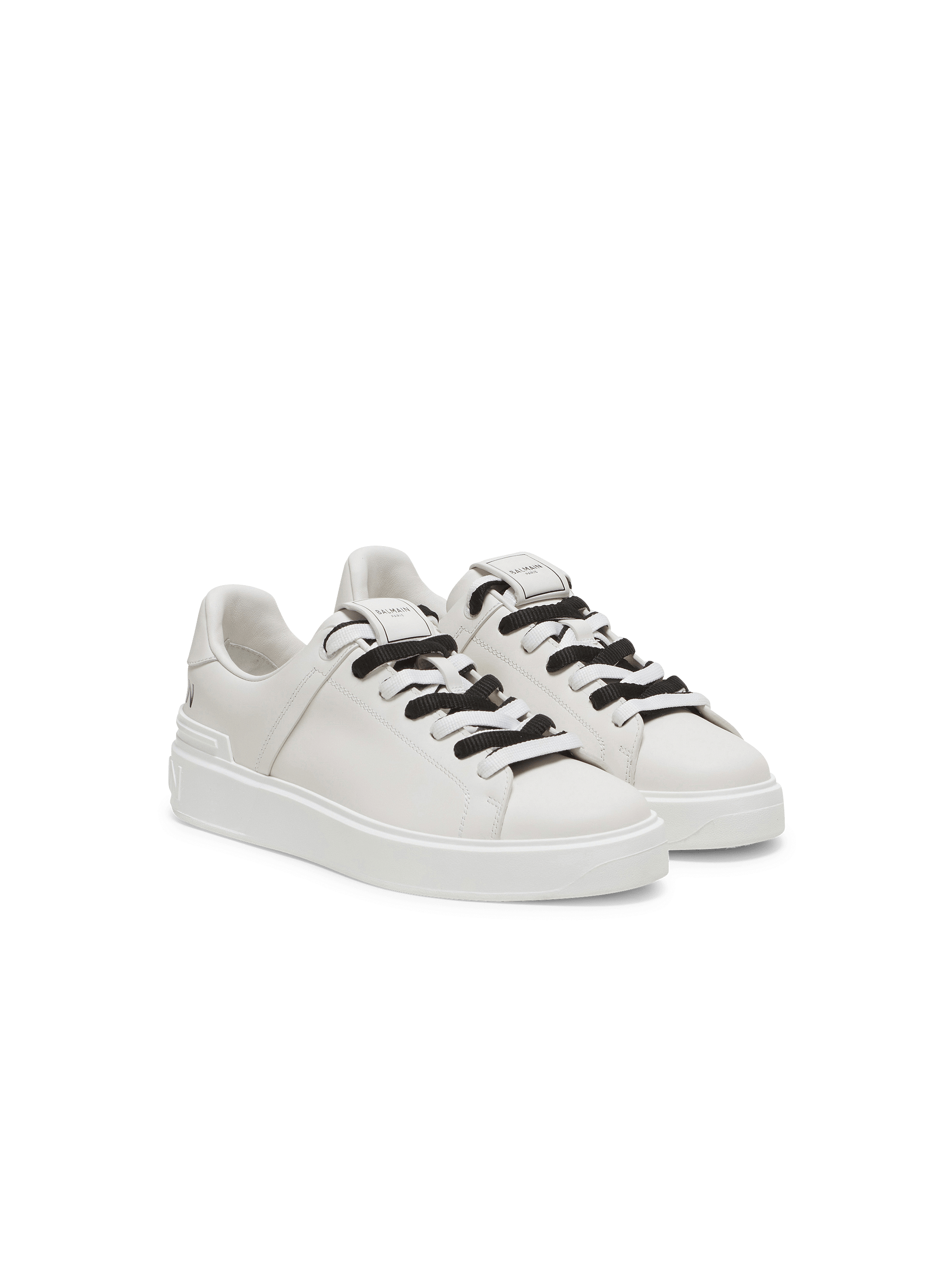 魅力的な B-Court smooth leather sneakers white - Women | BALMAIN 靴