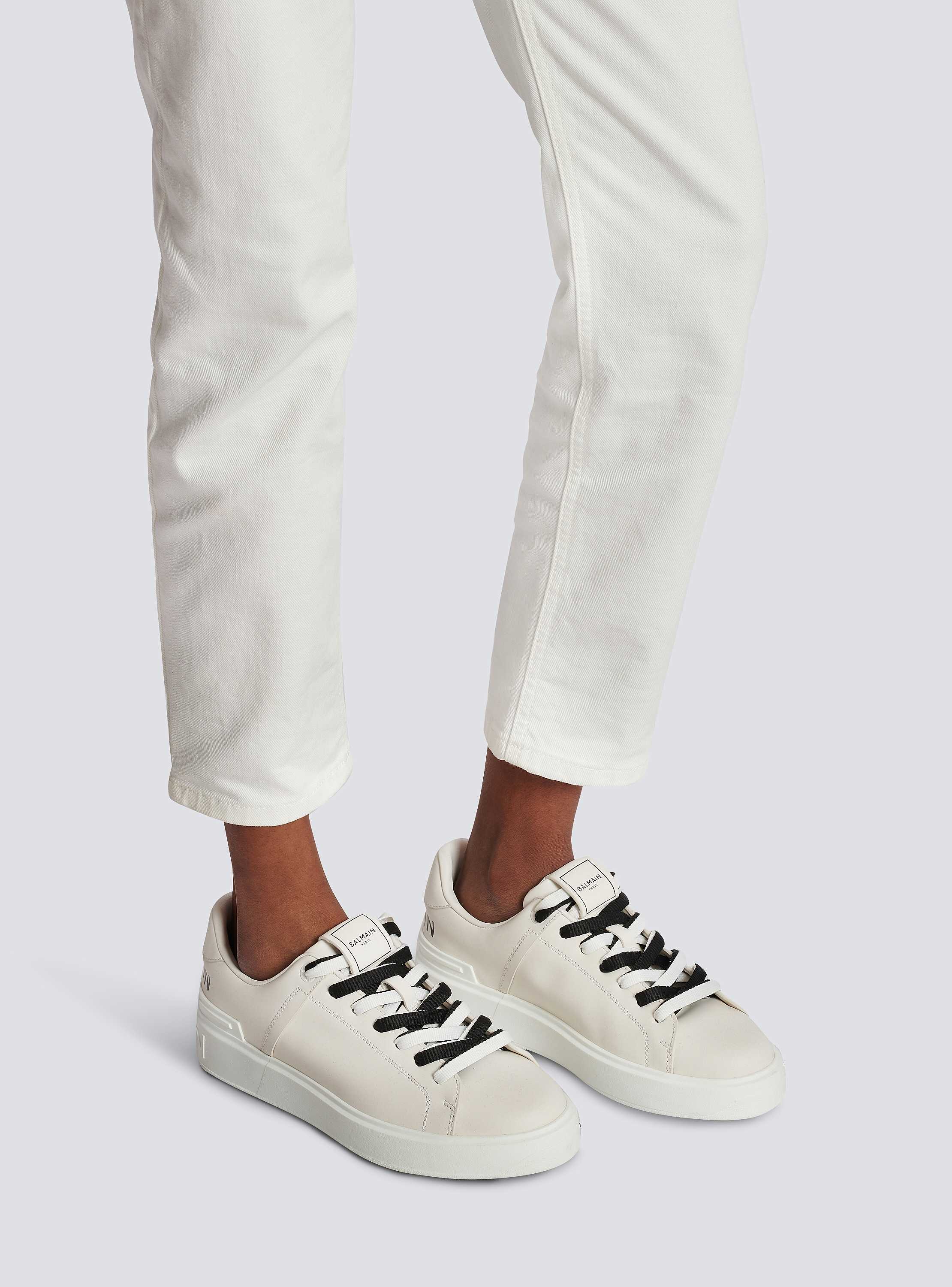 Balmain B-Court レザースニーカー | ホワイト | FARFETCH JP
