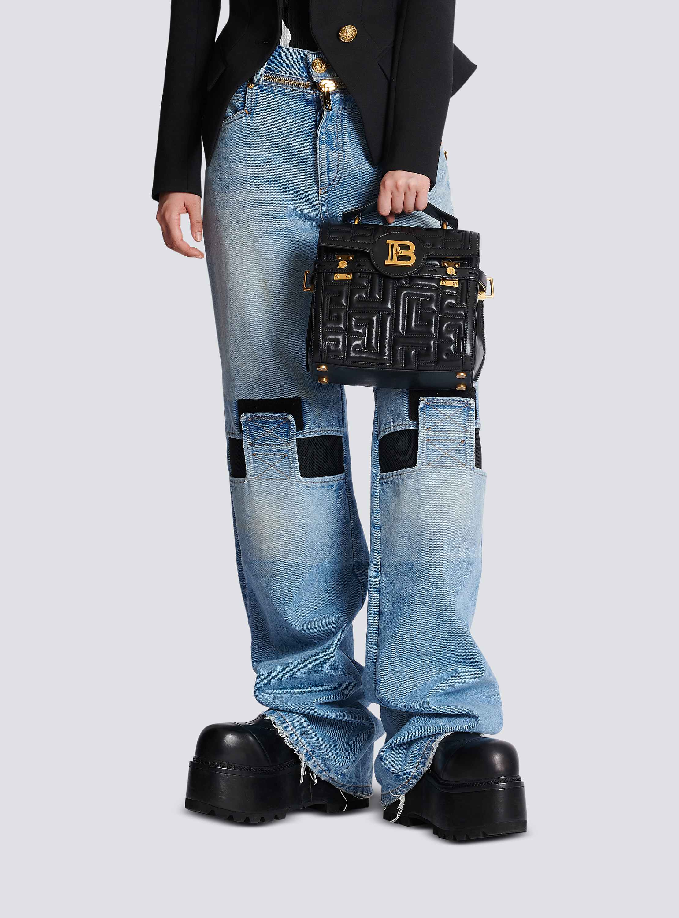 Givenchy B-BUZZ 23- CALFSKIN バッグ DN1DB526LAVE Smooth leather B-Buzz 23 bag - Women | BALMAIN