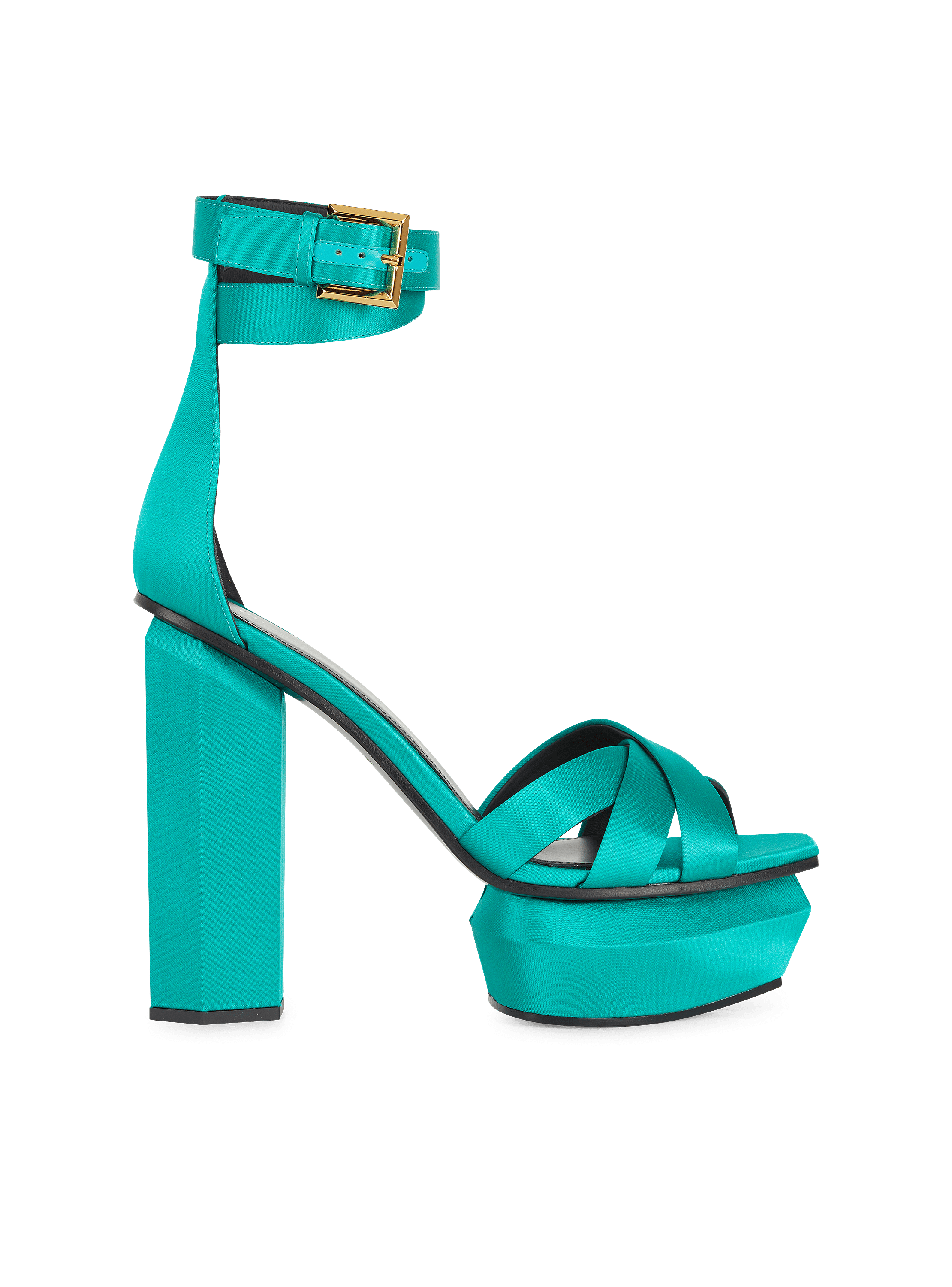 Ava satin platform sandals