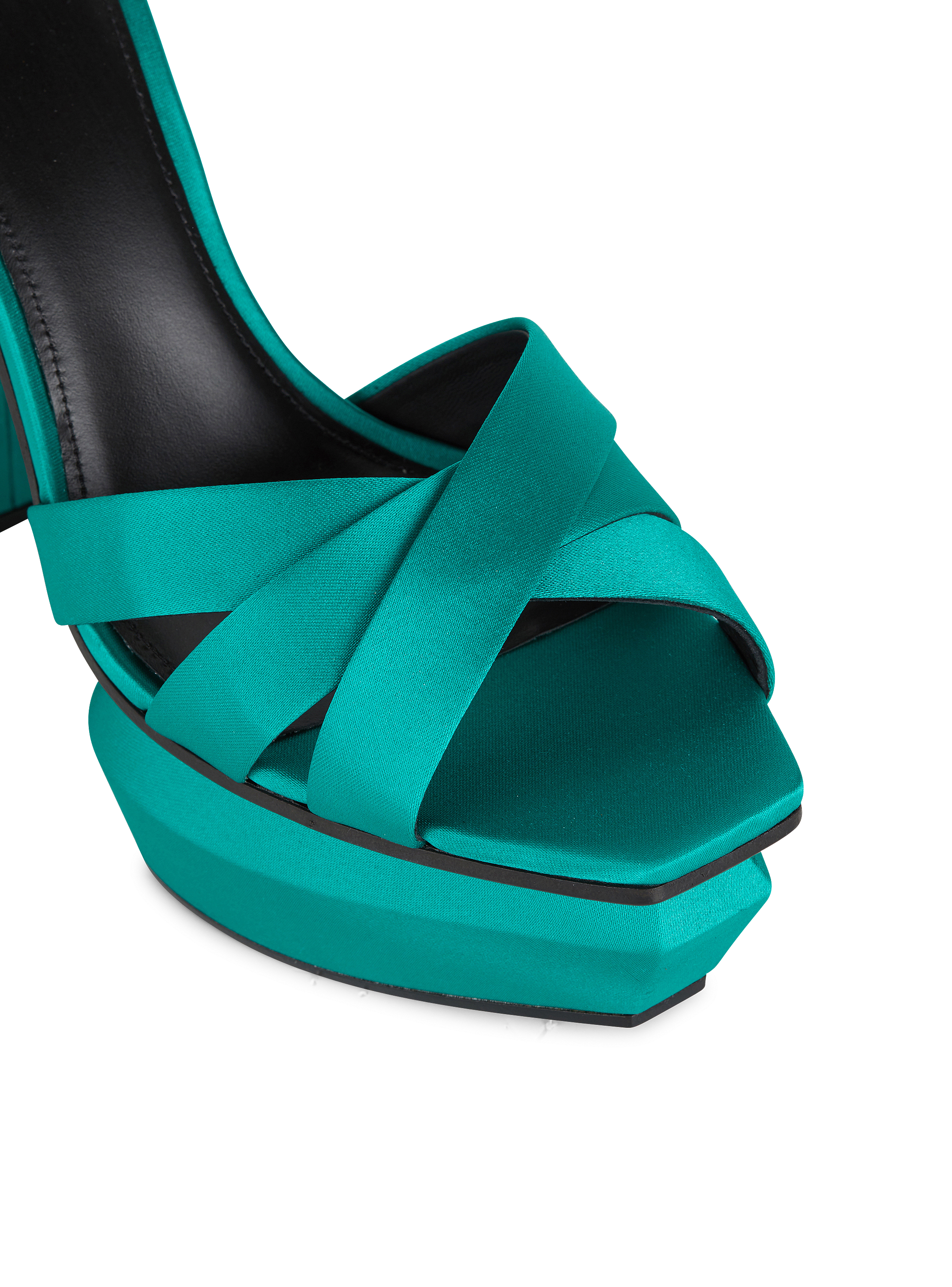 Ava satin platform sandals - Women | BALMAIN