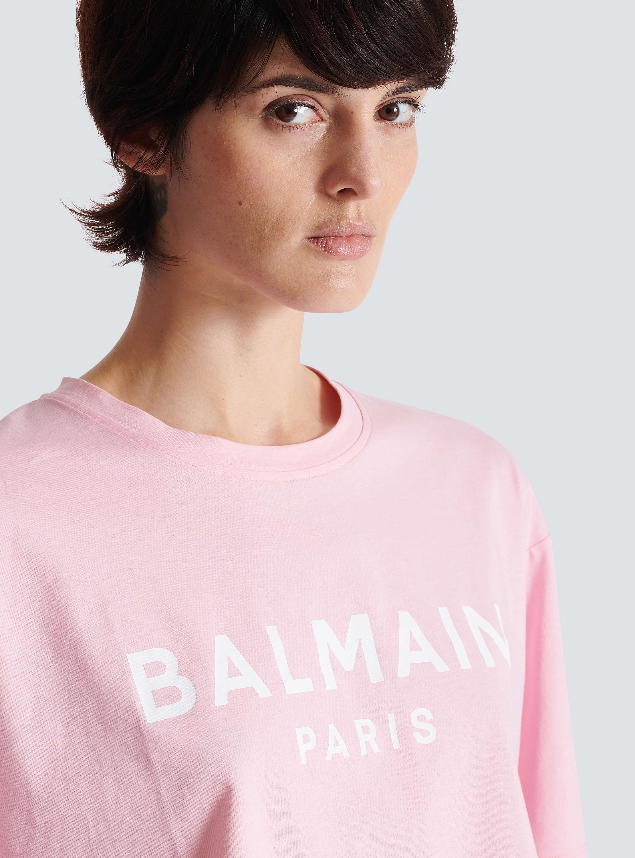 T-shirt with Balmain Paris print