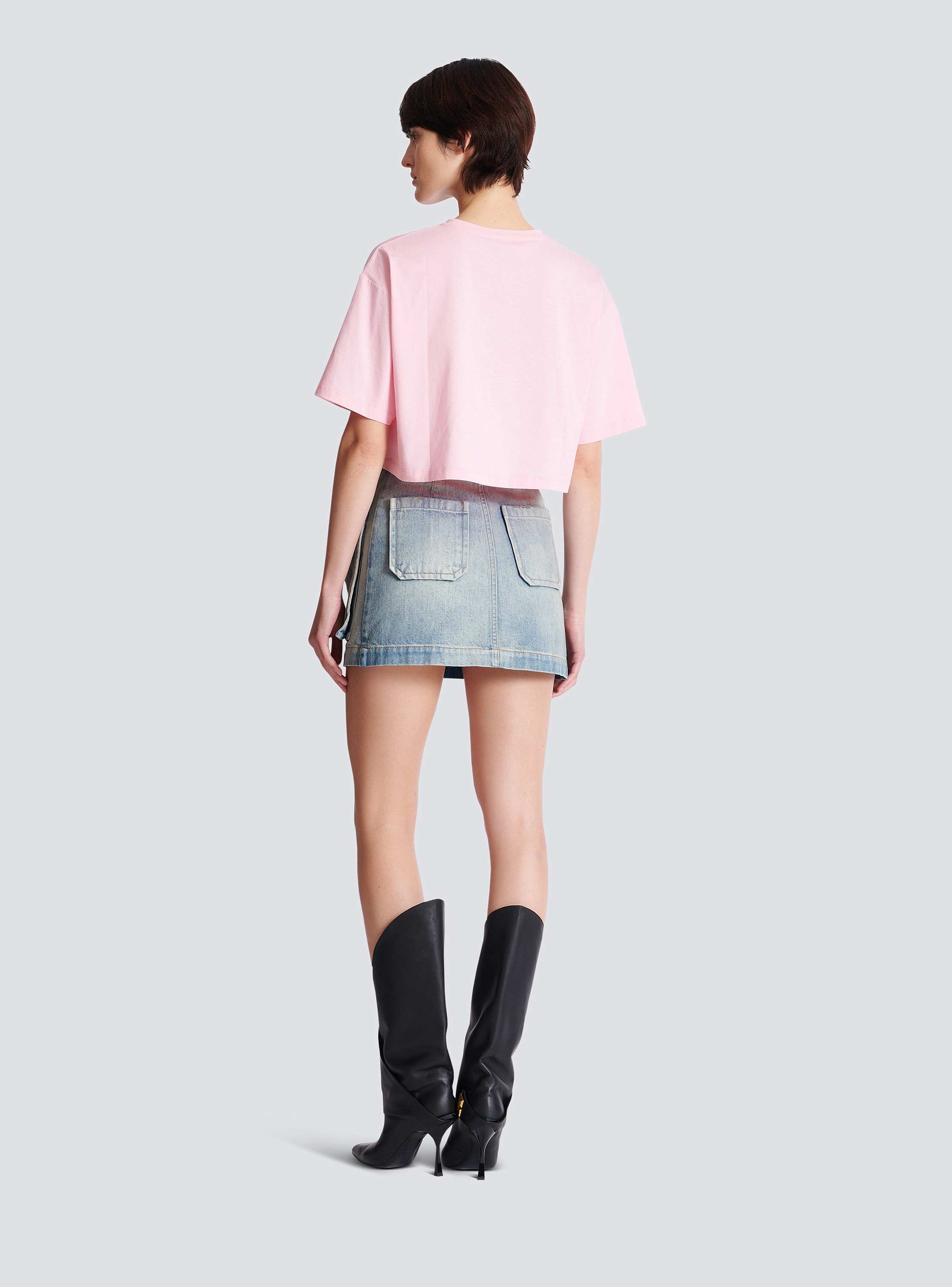 T-shirt with Balmain Paris print