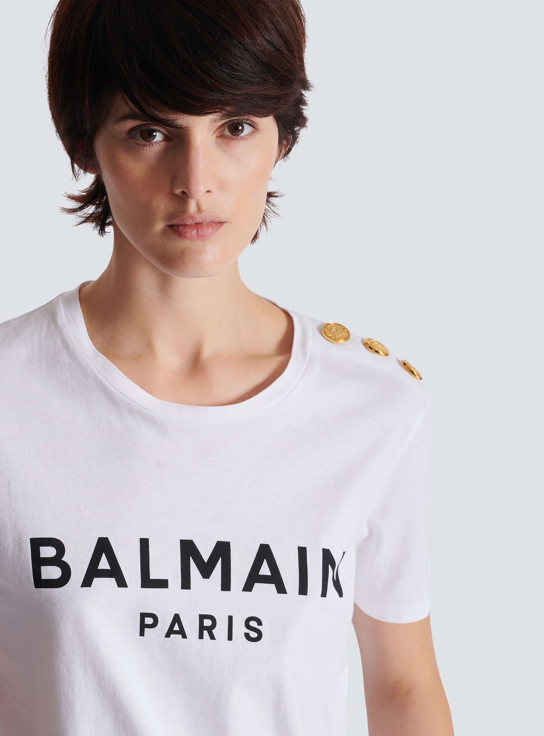 White Designer T-shirts - Men | Balmain