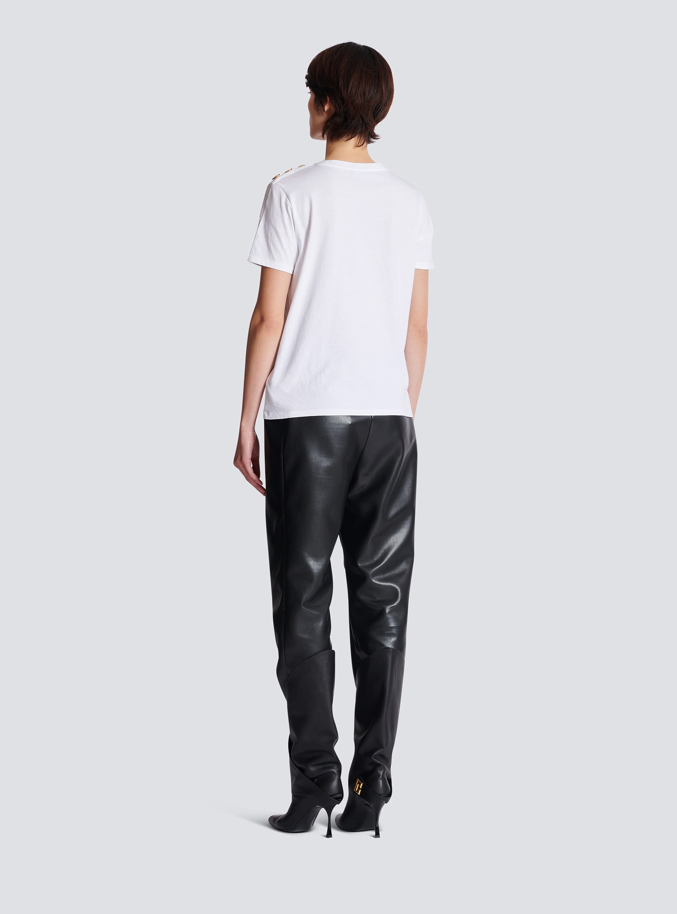 T-shirt with Balmain Paris print - Women | BALMAIN T-shirt with Balmain Paris print - Women | BALMAIN