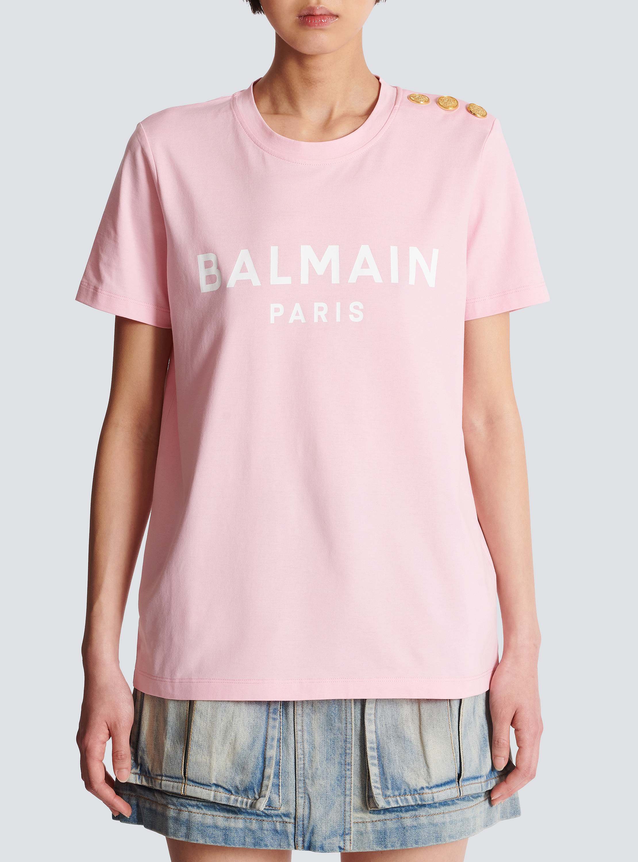 T-shirt with Balmain Paris print - Women | BALMAIN