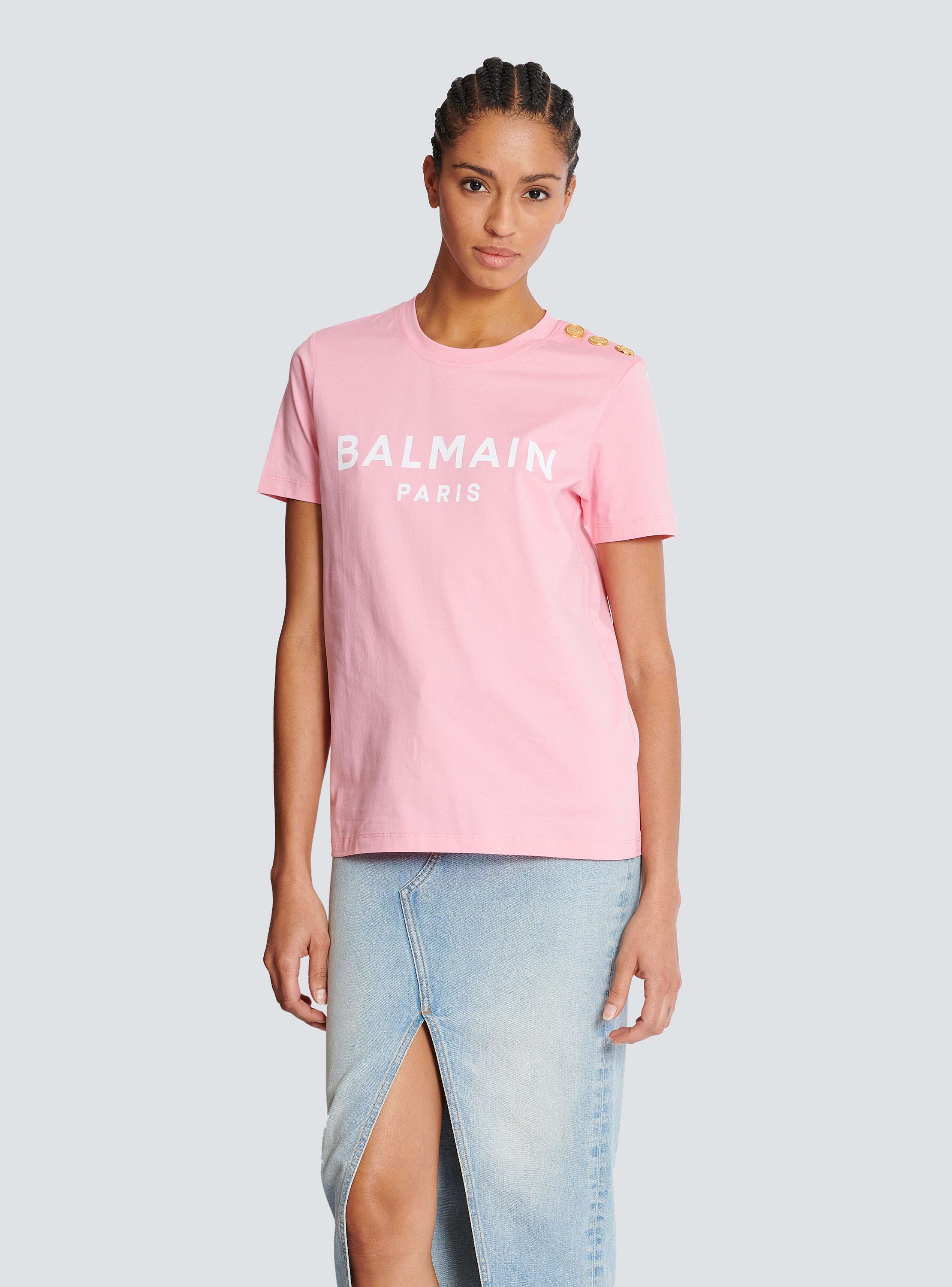 憧れの print Paris Balmain with T-shirt - BALMAIN | Women ウェア