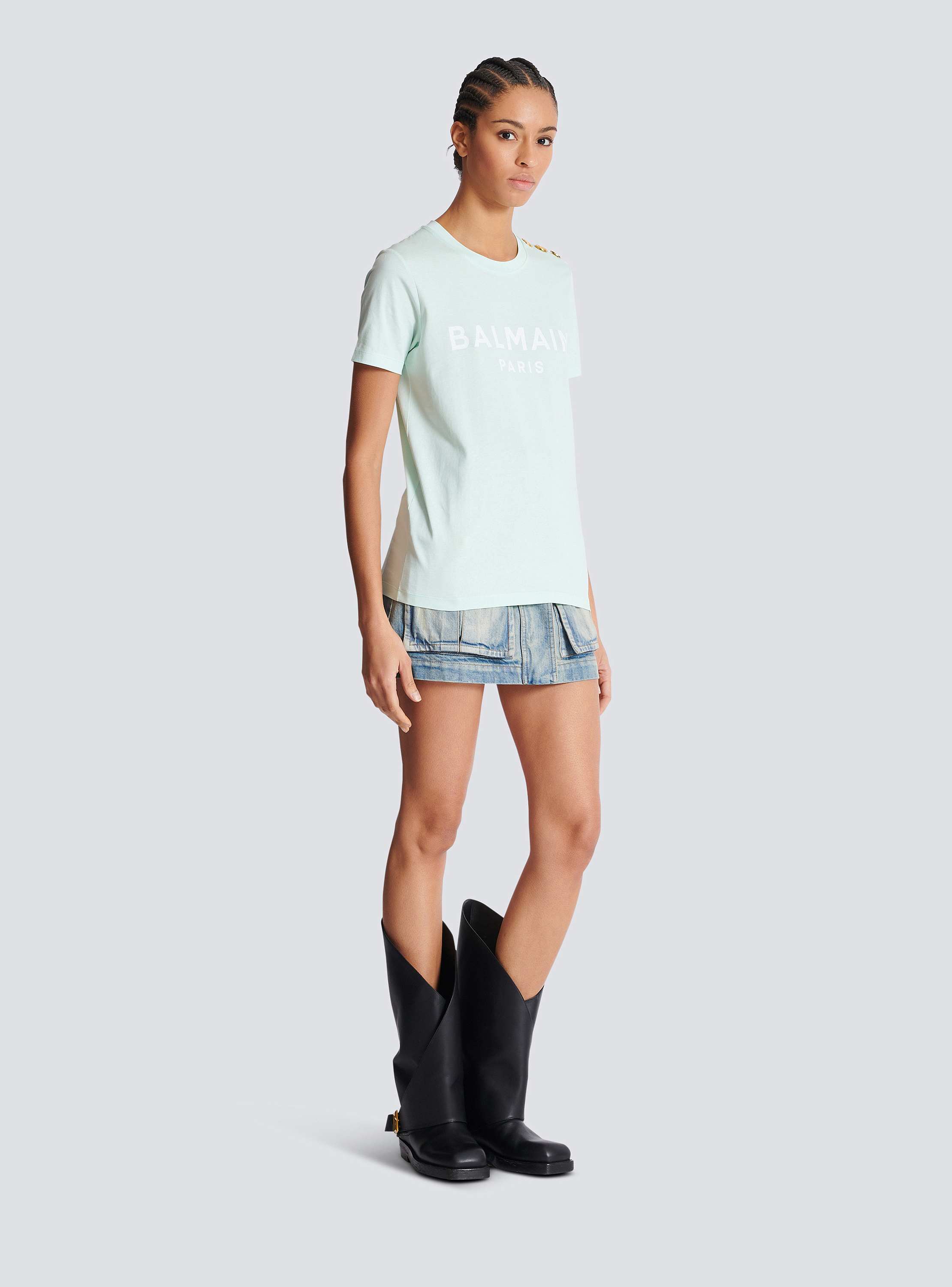 T-shirt with Balmain Paris print