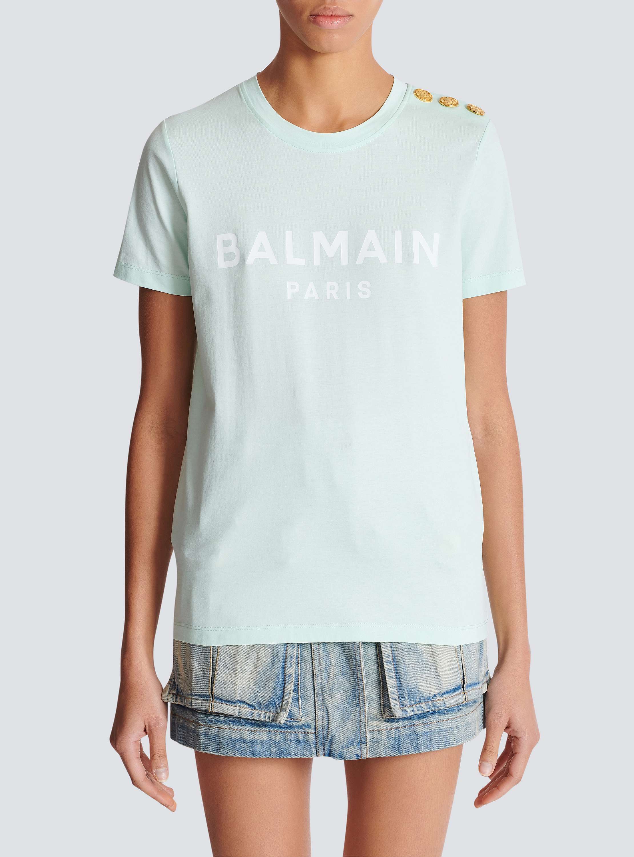 T-shirt with Balmain Paris print