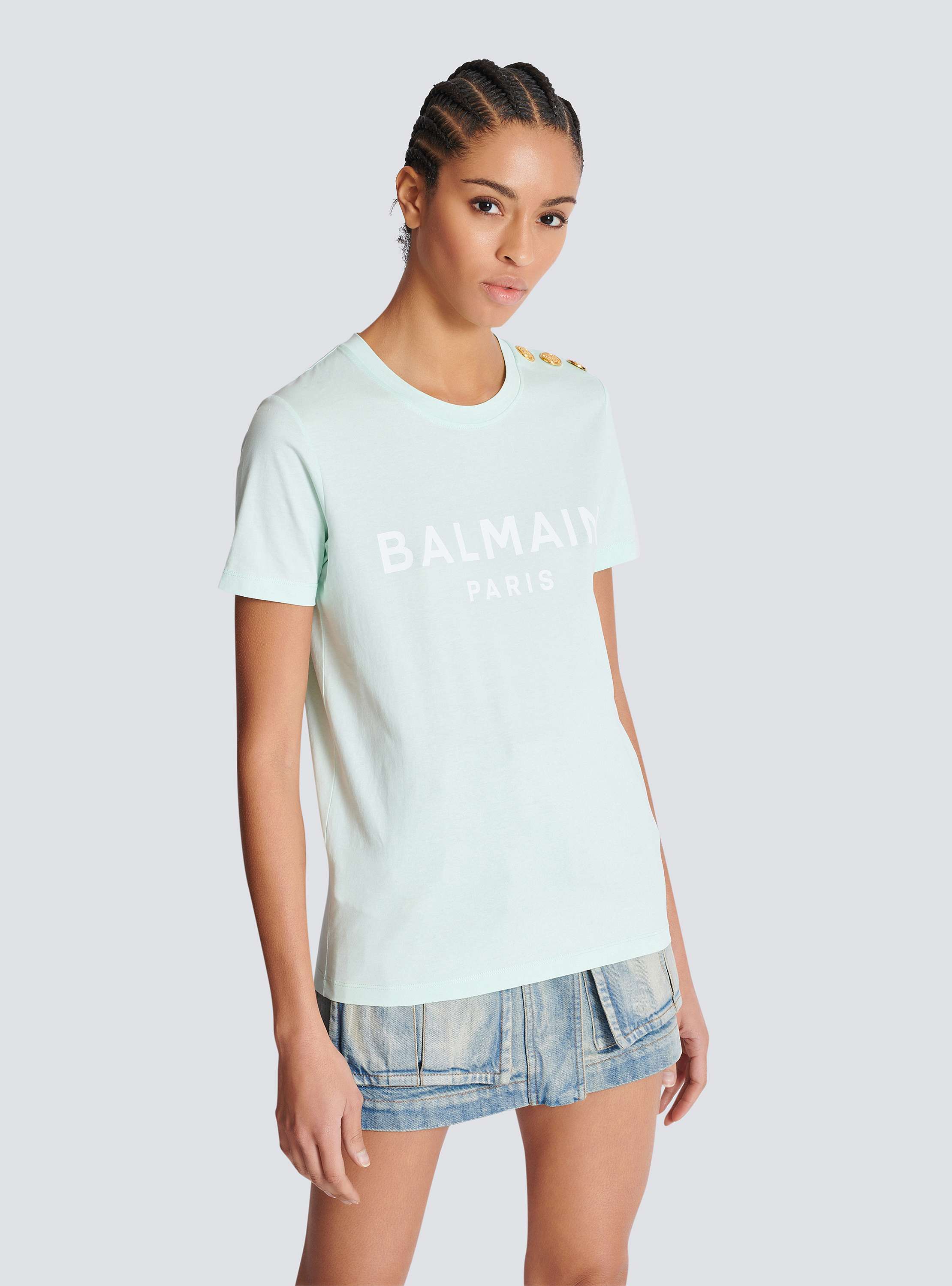 T-shirt with Balmain Paris print