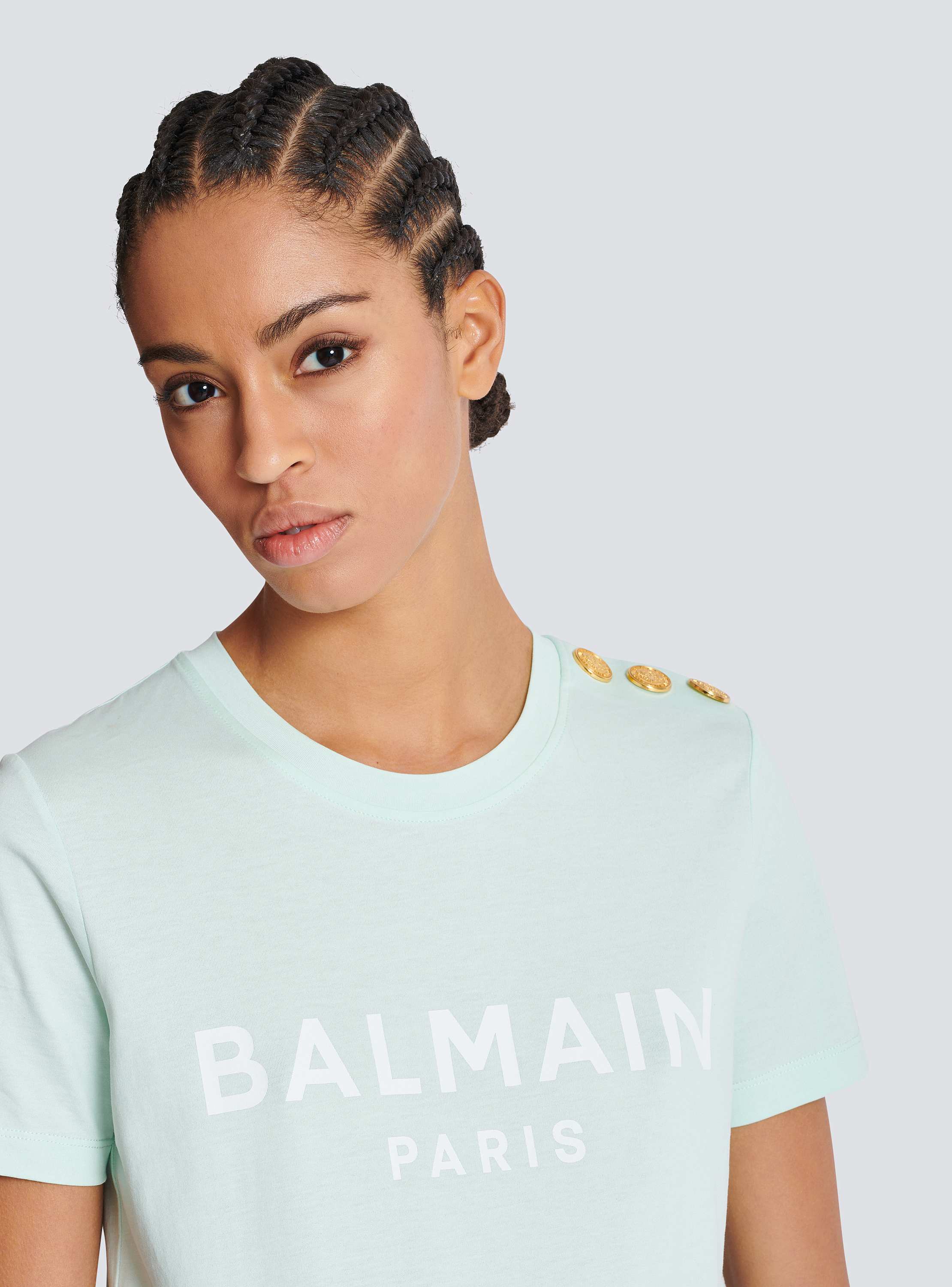 T-shirt with Balmain Paris print
