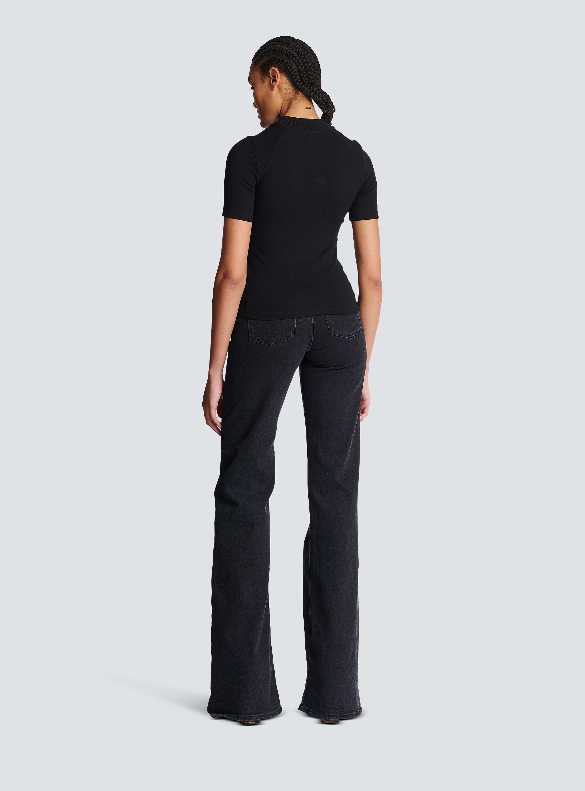 【関税込み】Balmain オフホワイト Retro PB Tシャツ レトロ PB Tシャツ - Women | BALMAIN