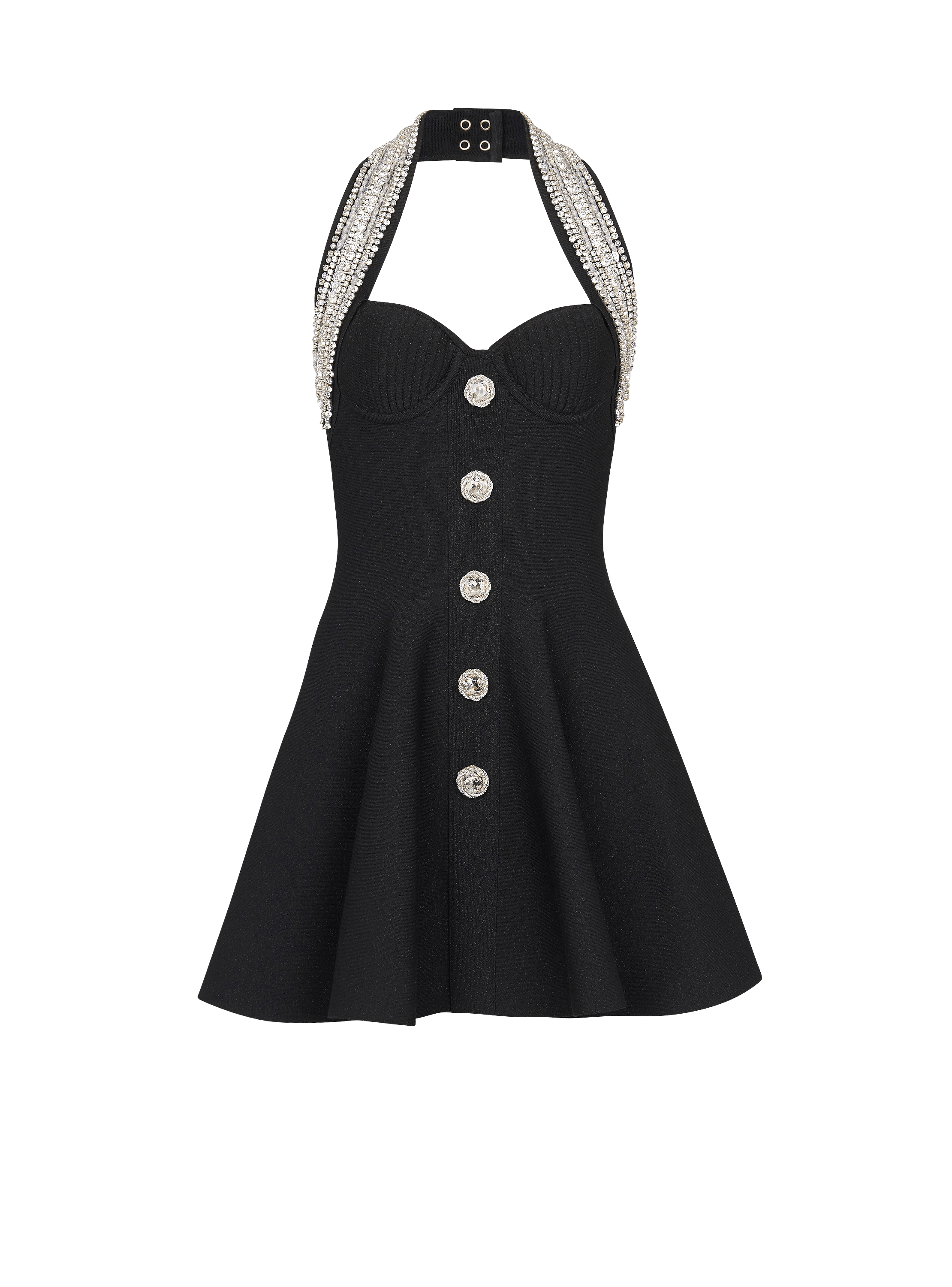 Knit backless dress