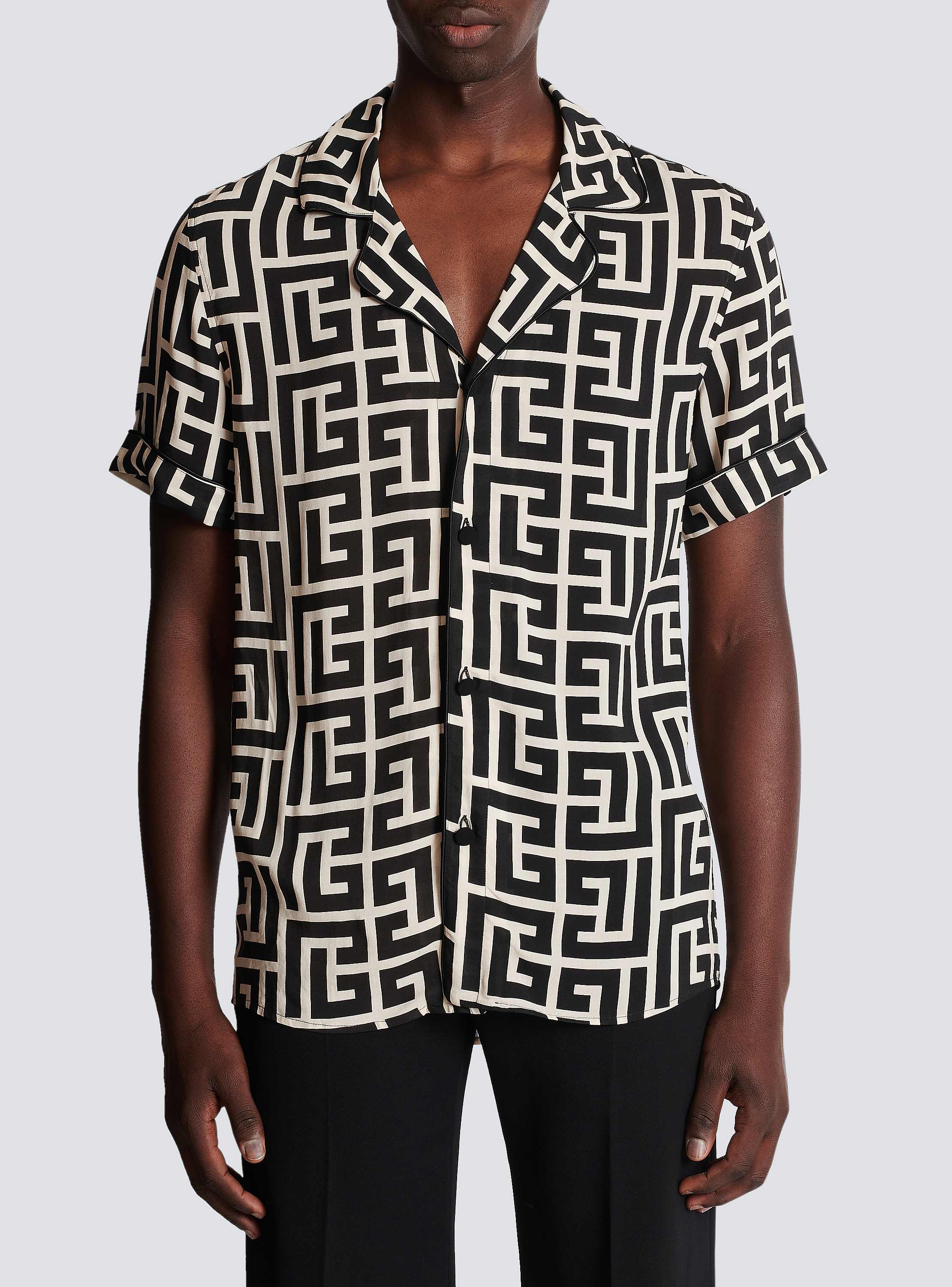 Monogram-printed shirt