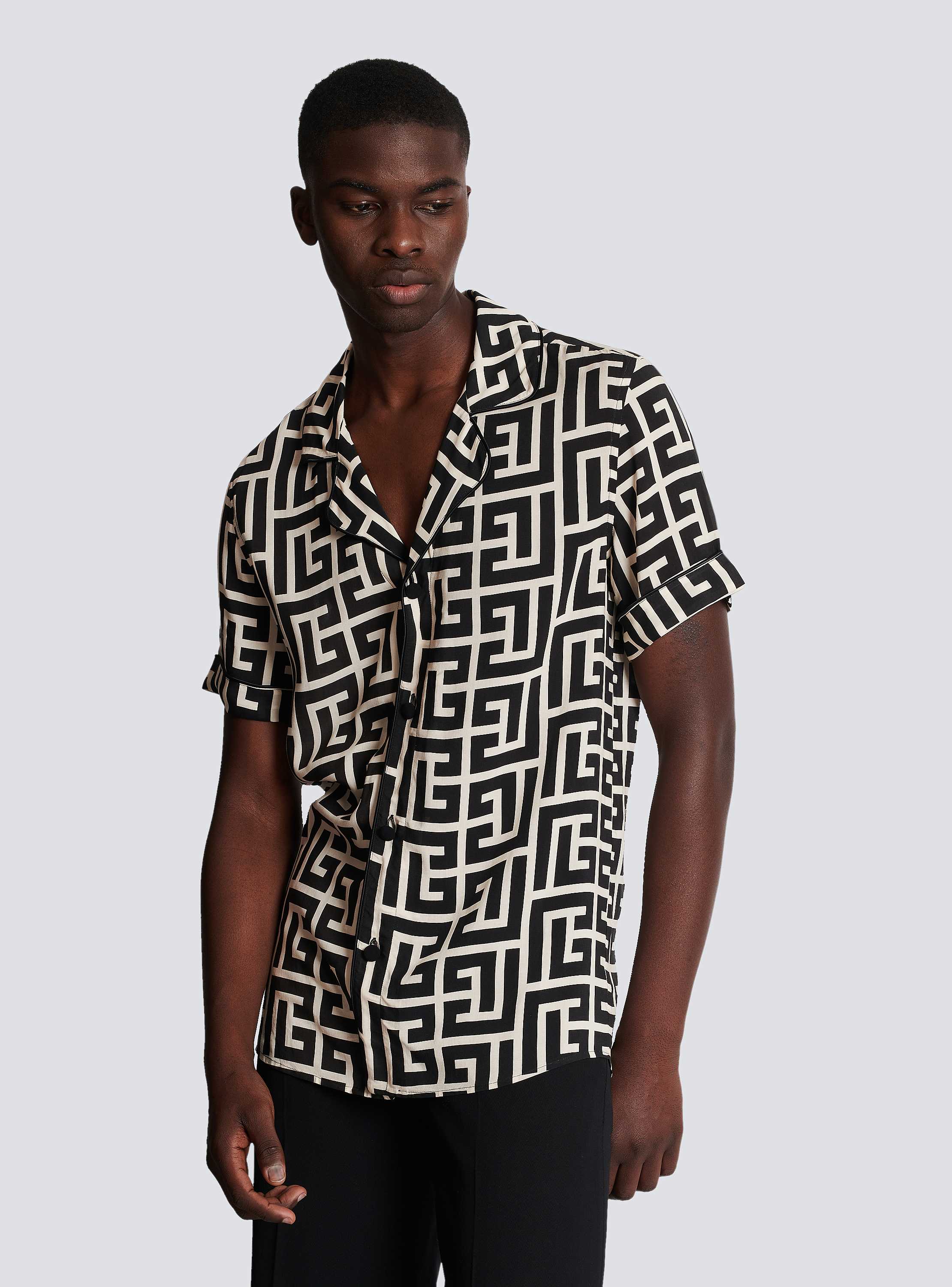 Monogram-printed shirt