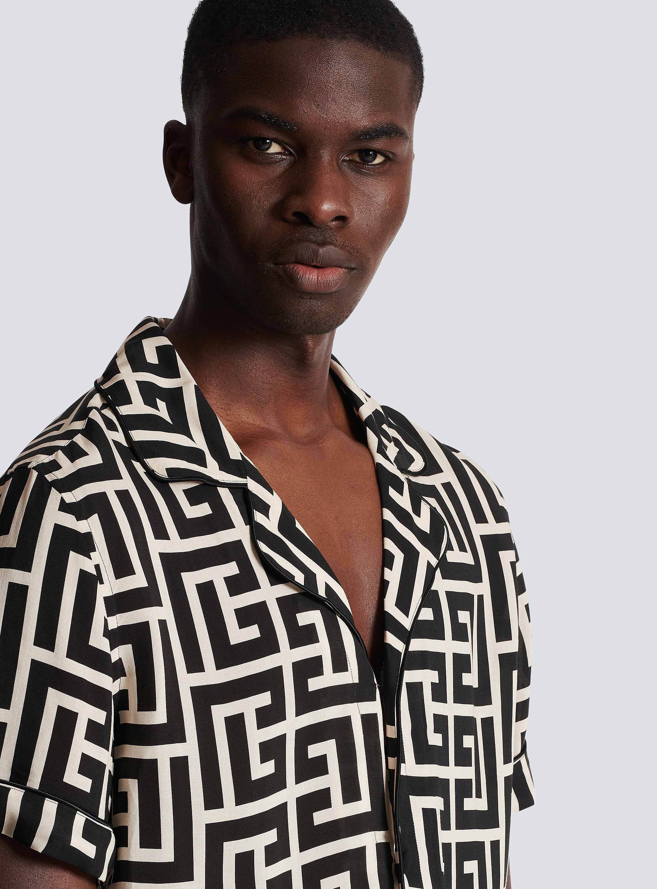 Monogram-printed shirt