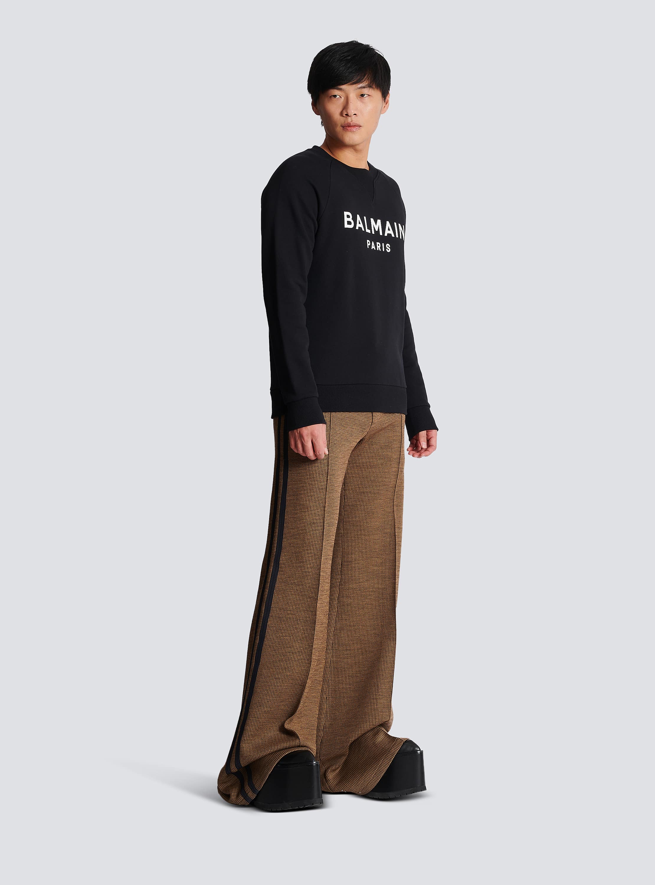 Cotton printed Balmain logo sweatshirt