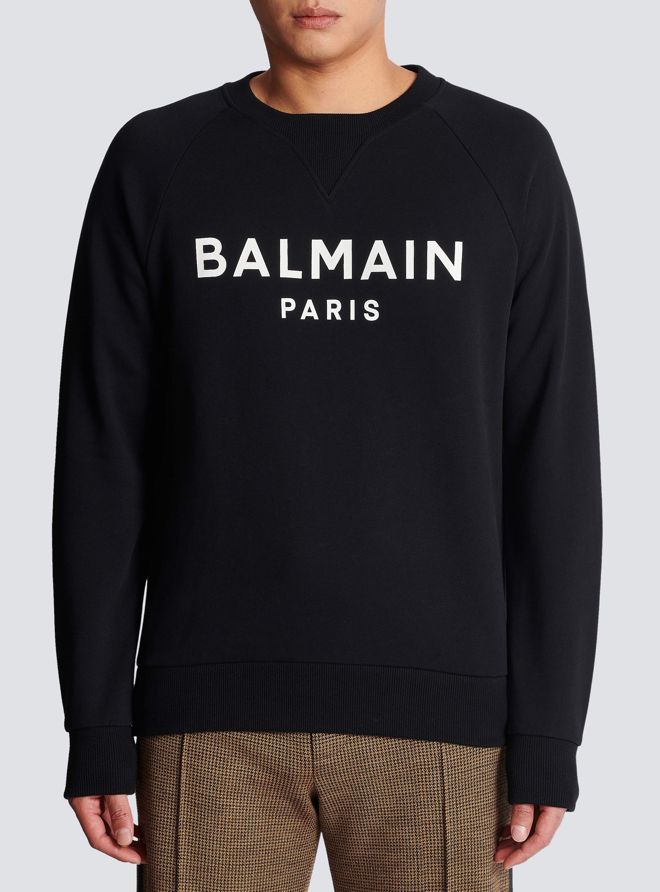 Cotton printed Balmain logo sweatshirt