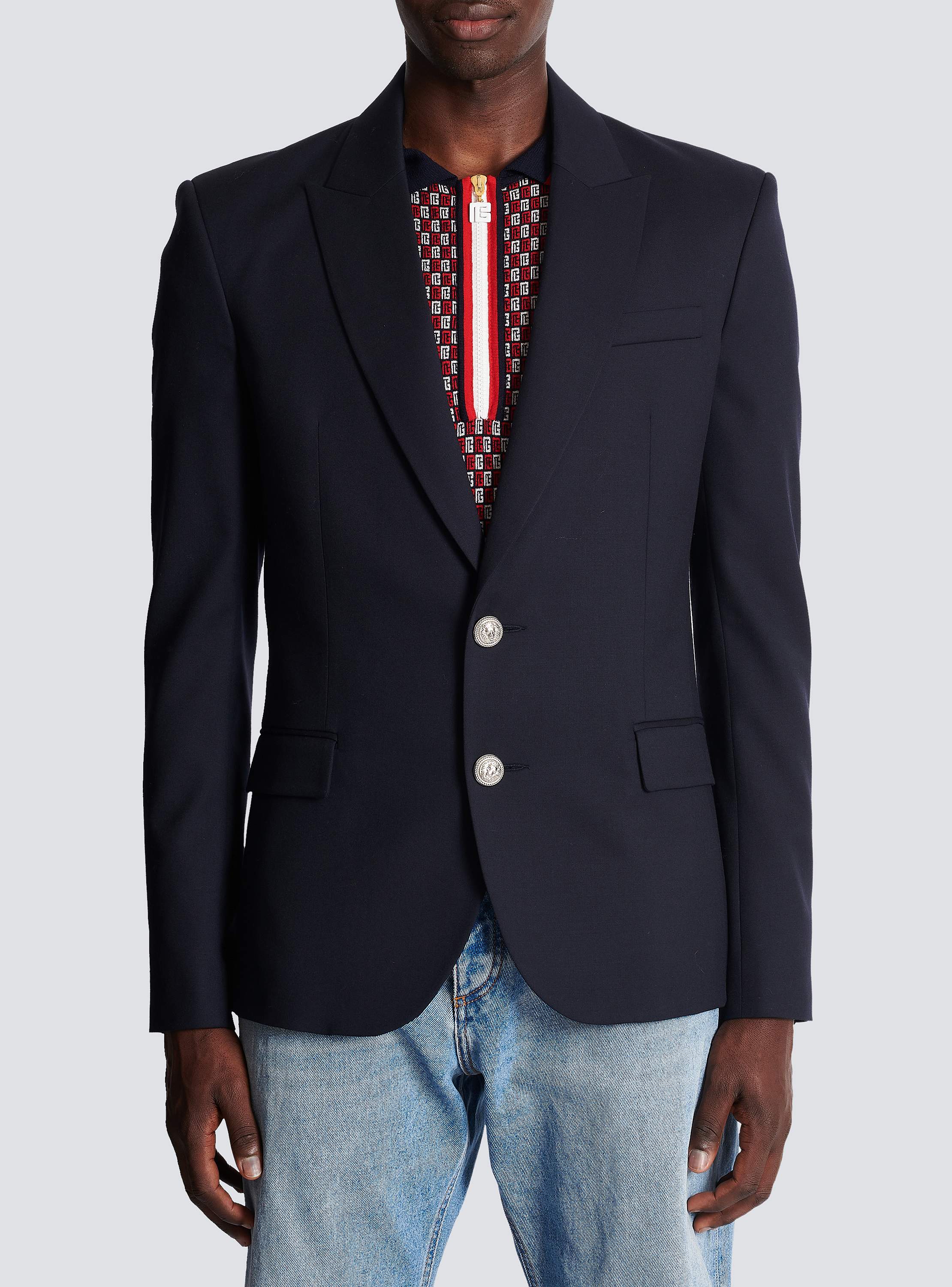 2-button wool jacket - Men | BALMAIN