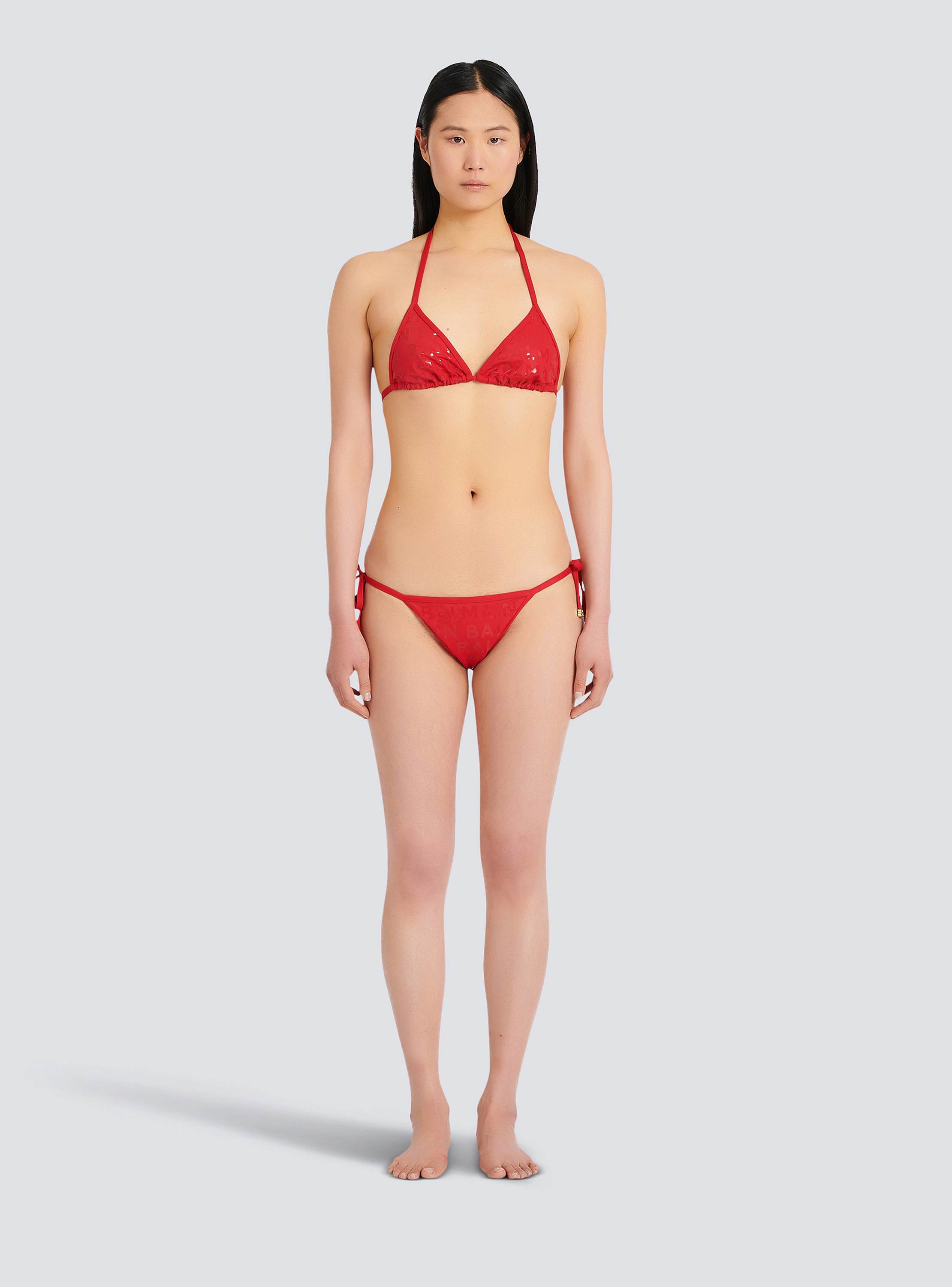 Balmain logo bikini