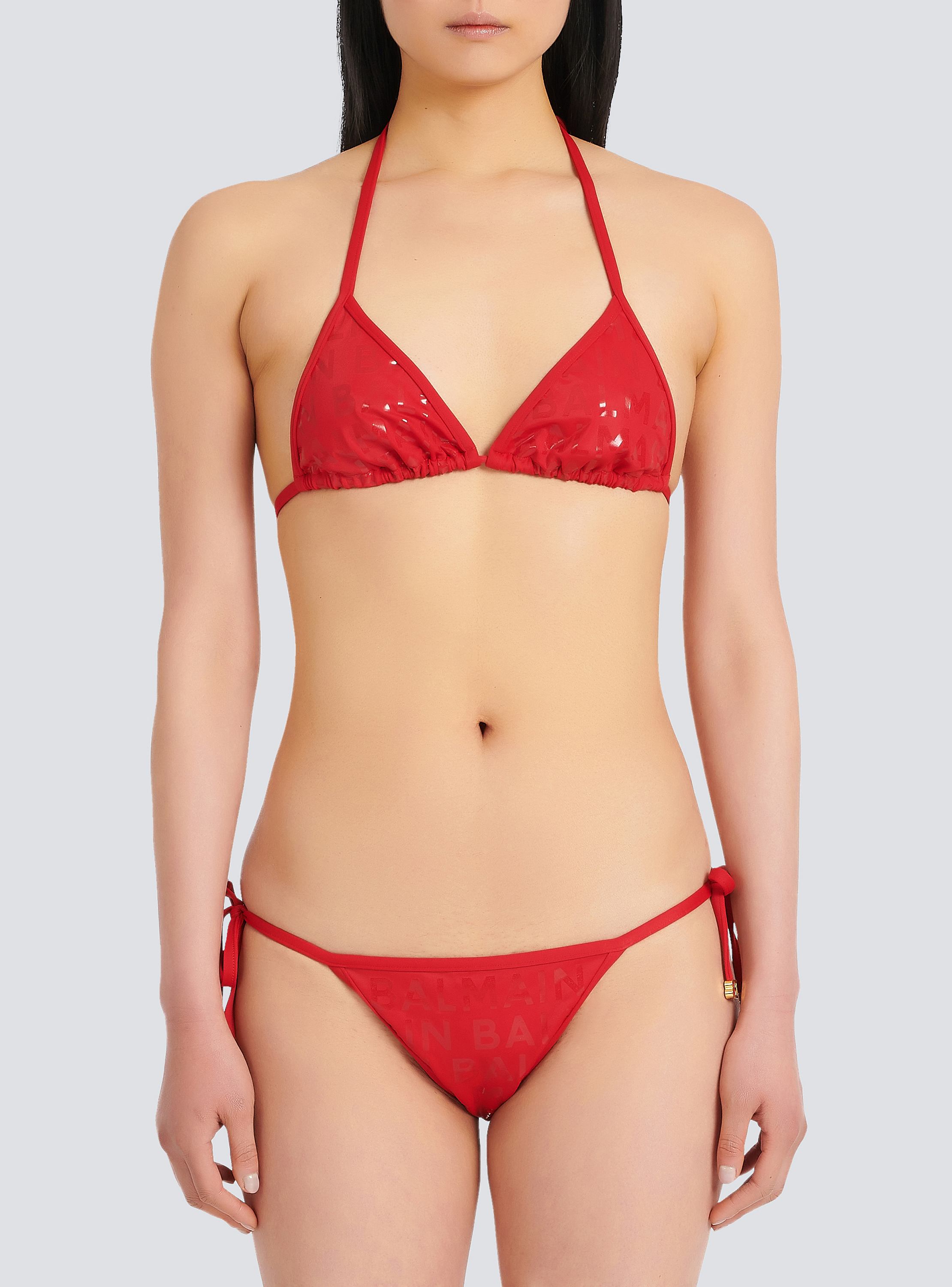 Balmain logo bikini