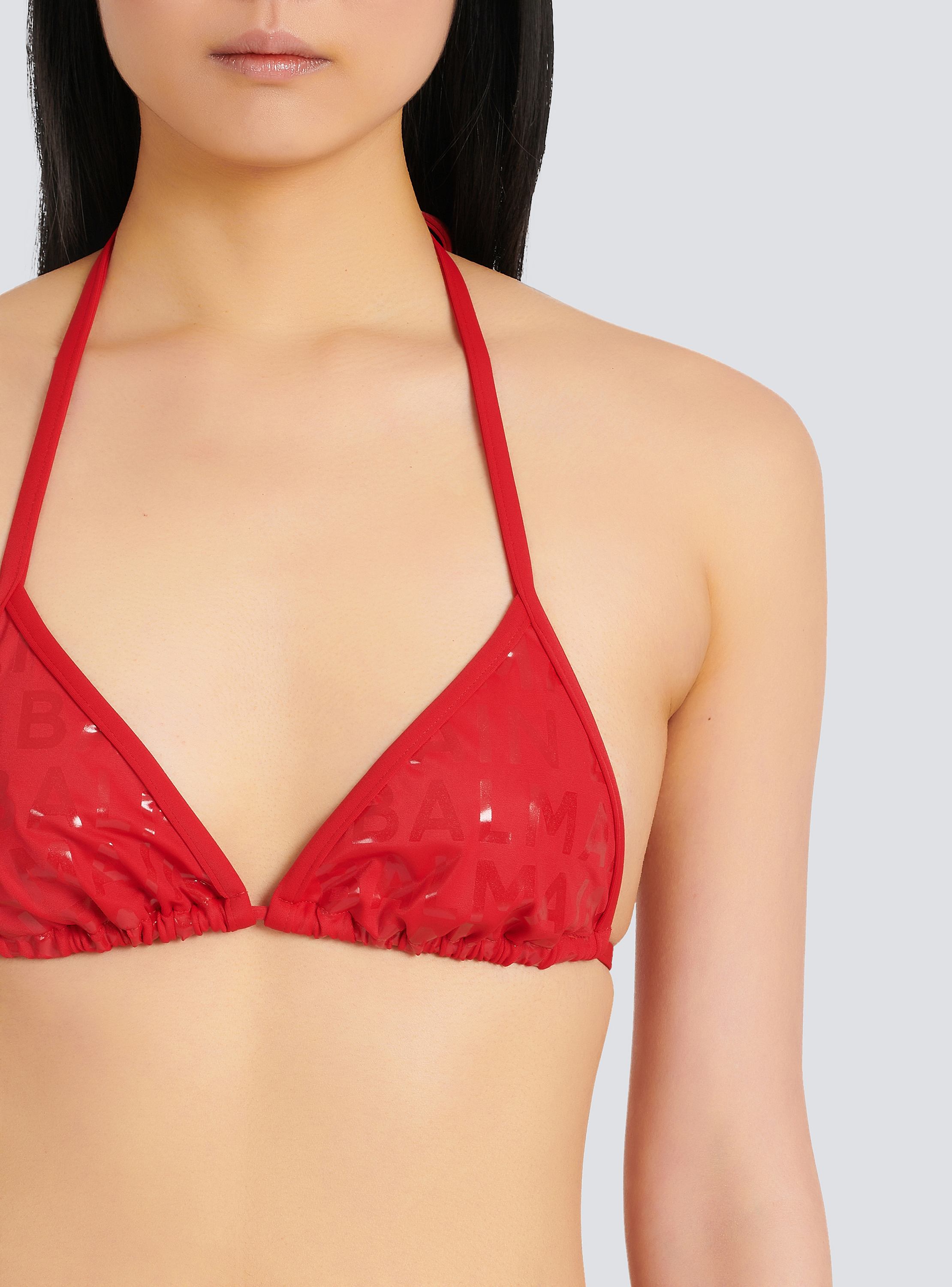 Balmain logo bikini