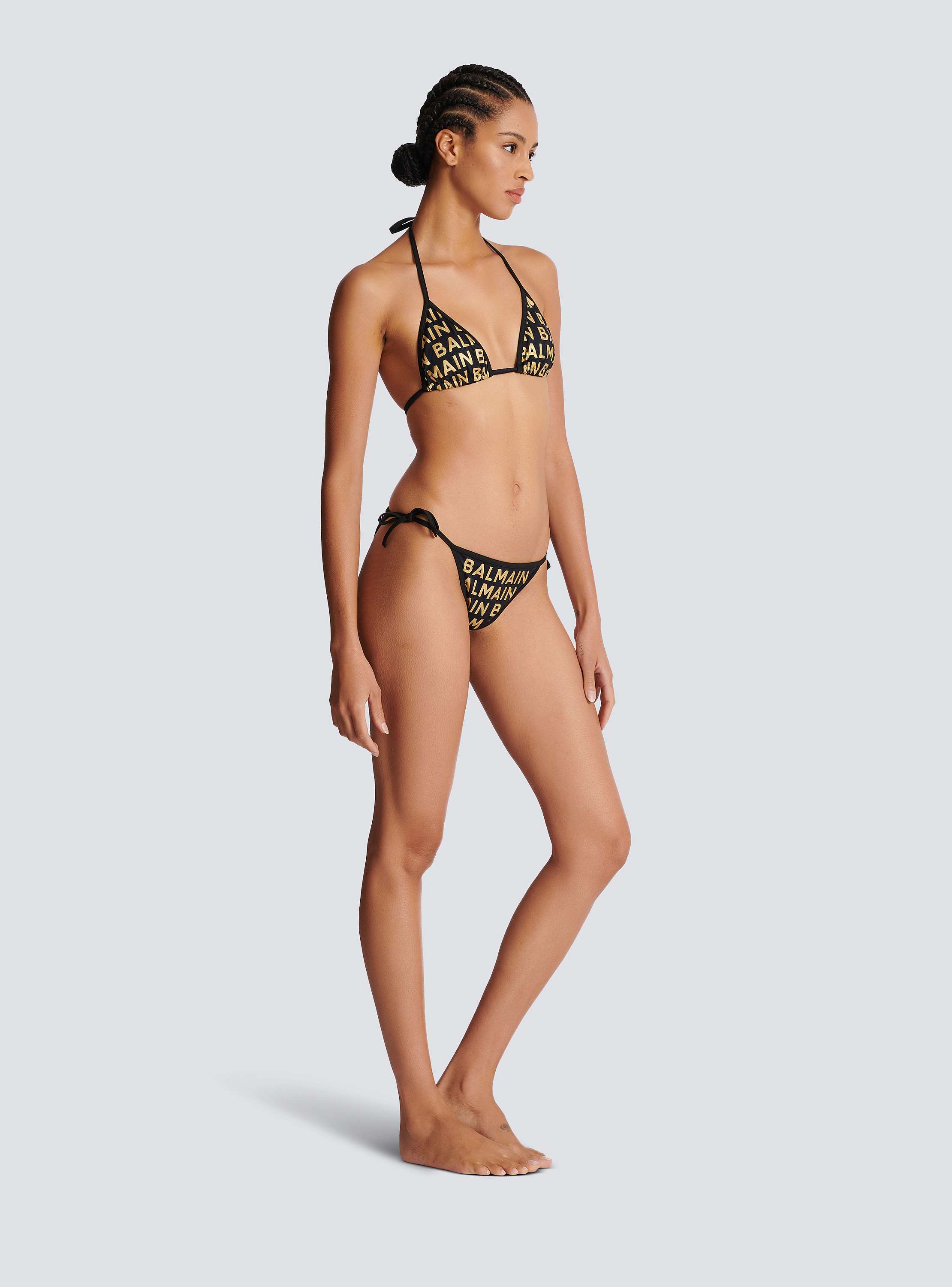 【送料&関税込】Balmain Triangle Bra Bikini Balmain triangle bikini gold - Women | BALMAIN