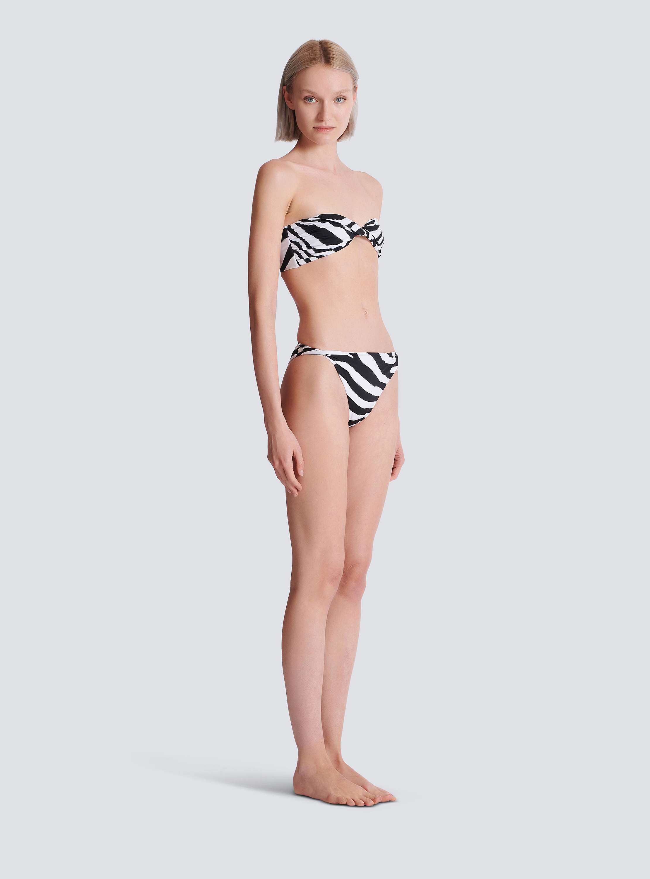 Zebra two-piece swimsuit