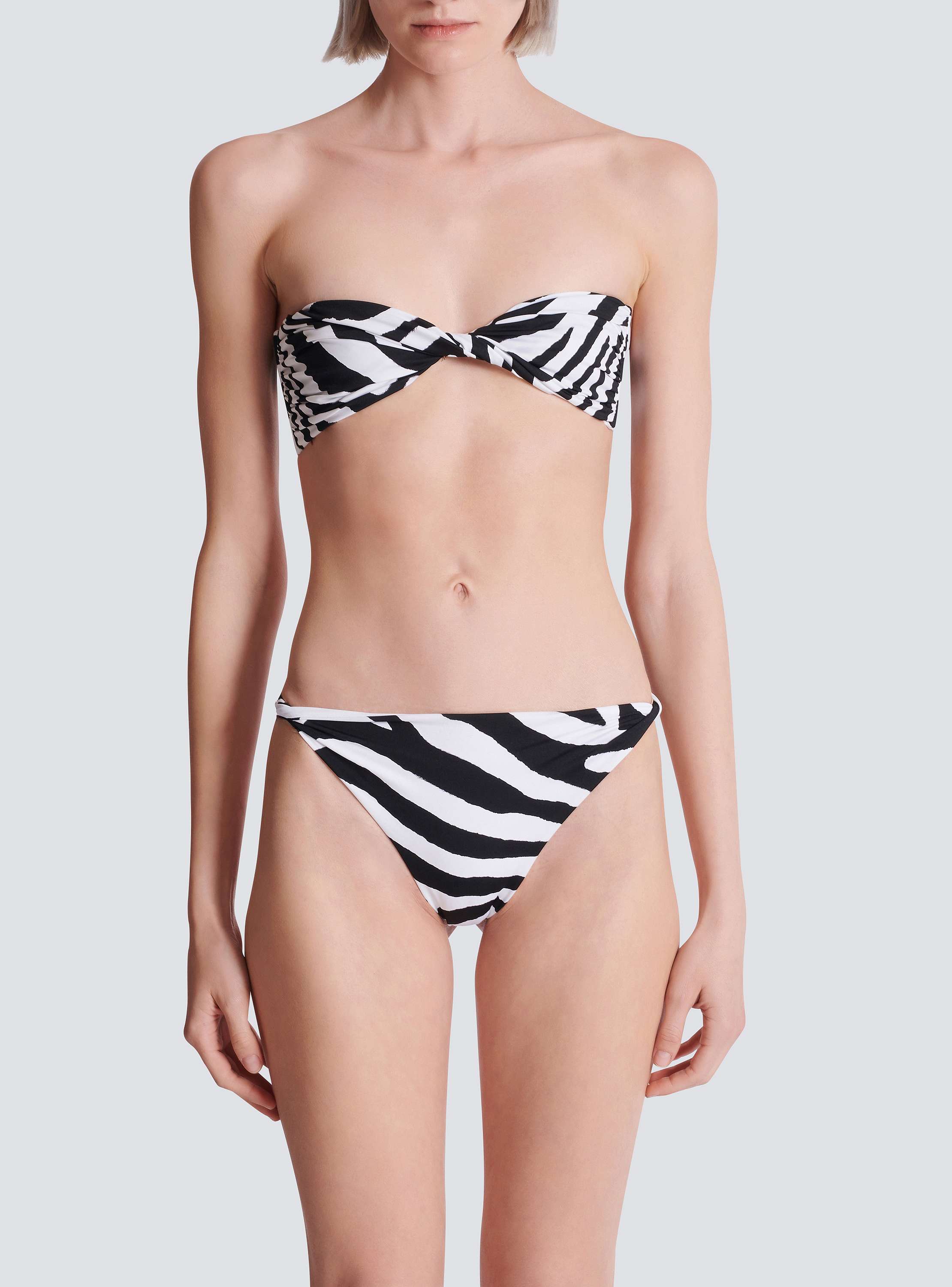 Zebra two-piece swimsuit