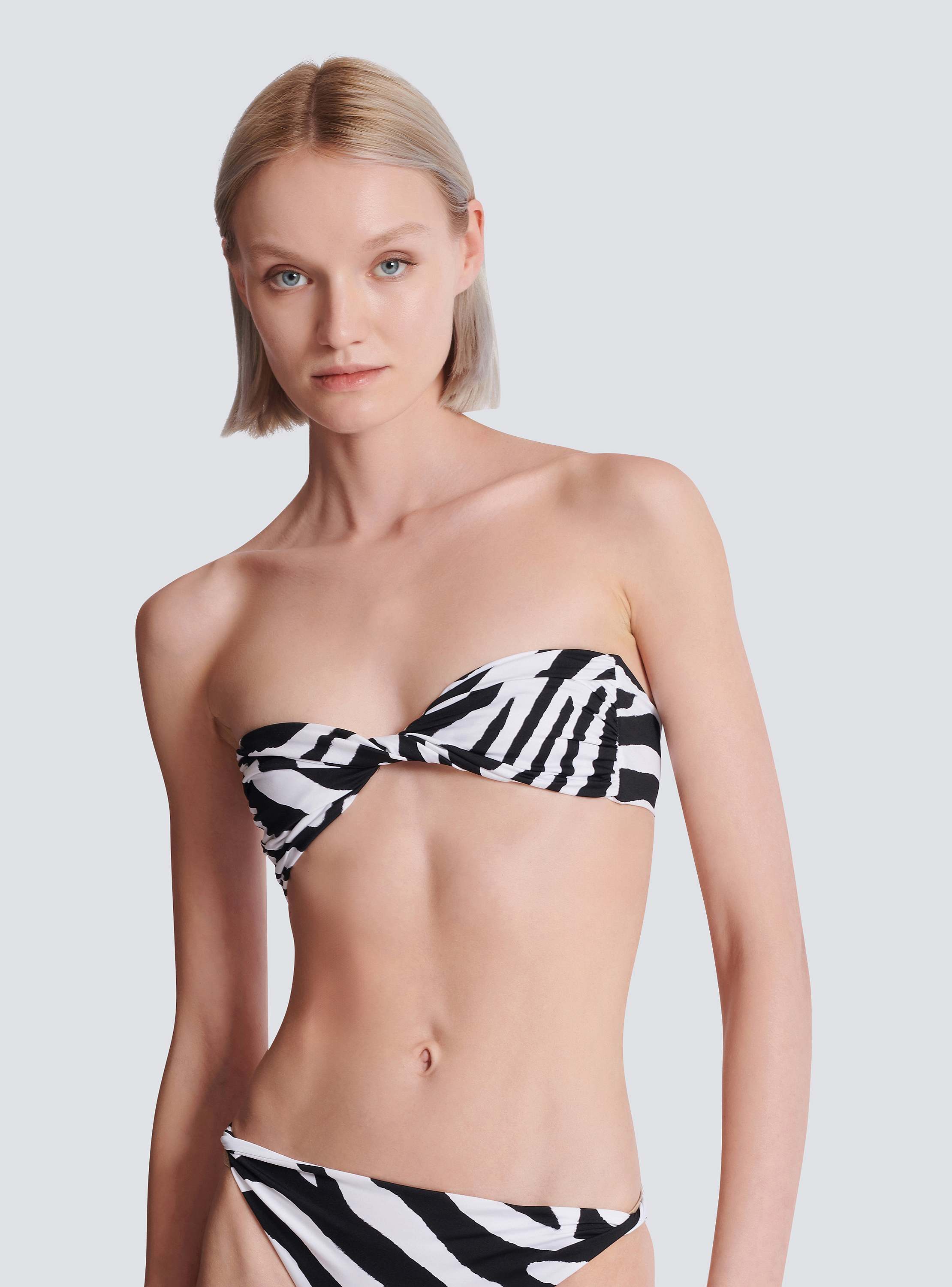 Zebra two-piece swimsuit