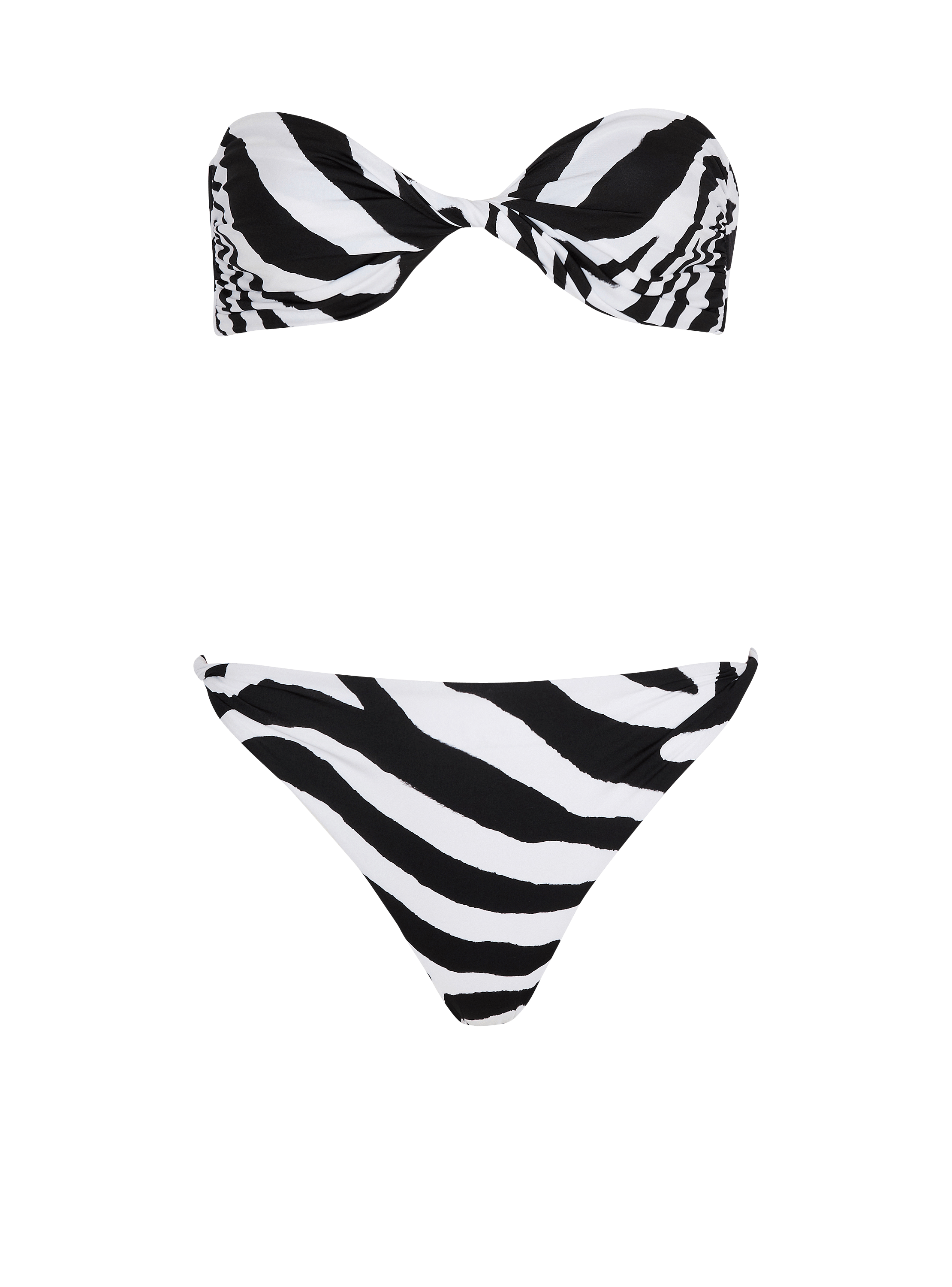 Zebra two-piece swimsuit