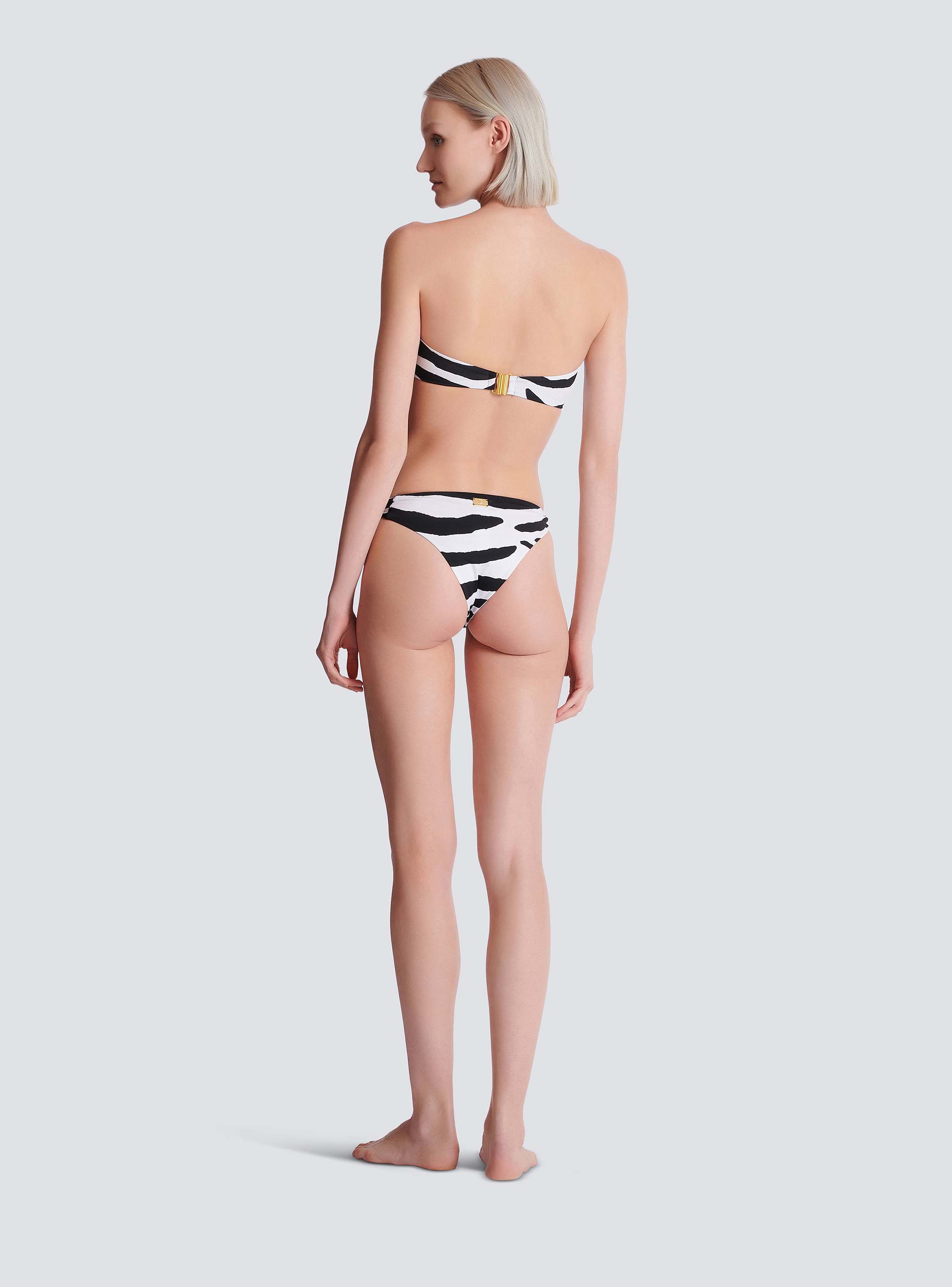 Zebra two-piece swimsuit