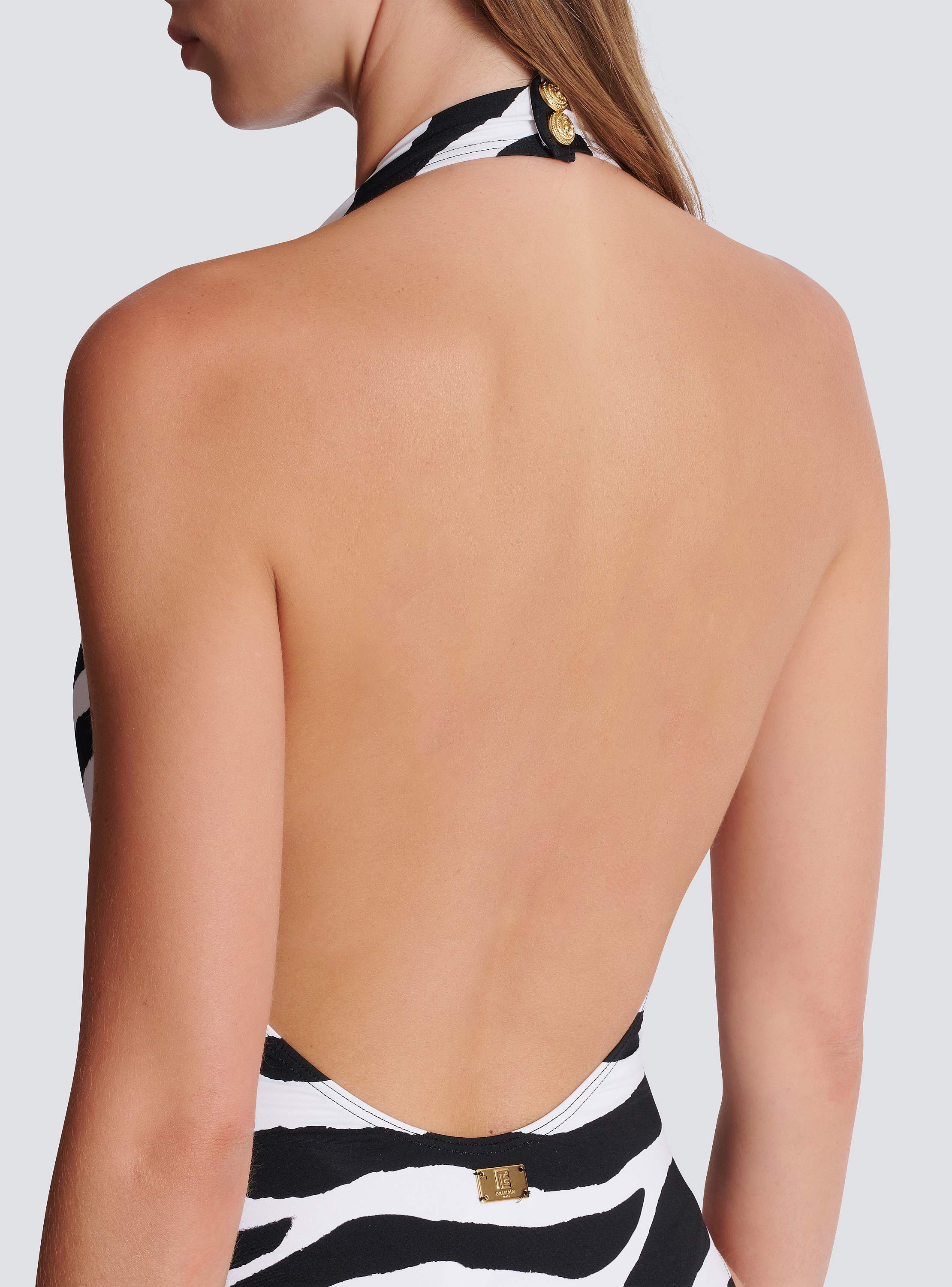 Zebra one-piece swimsuit