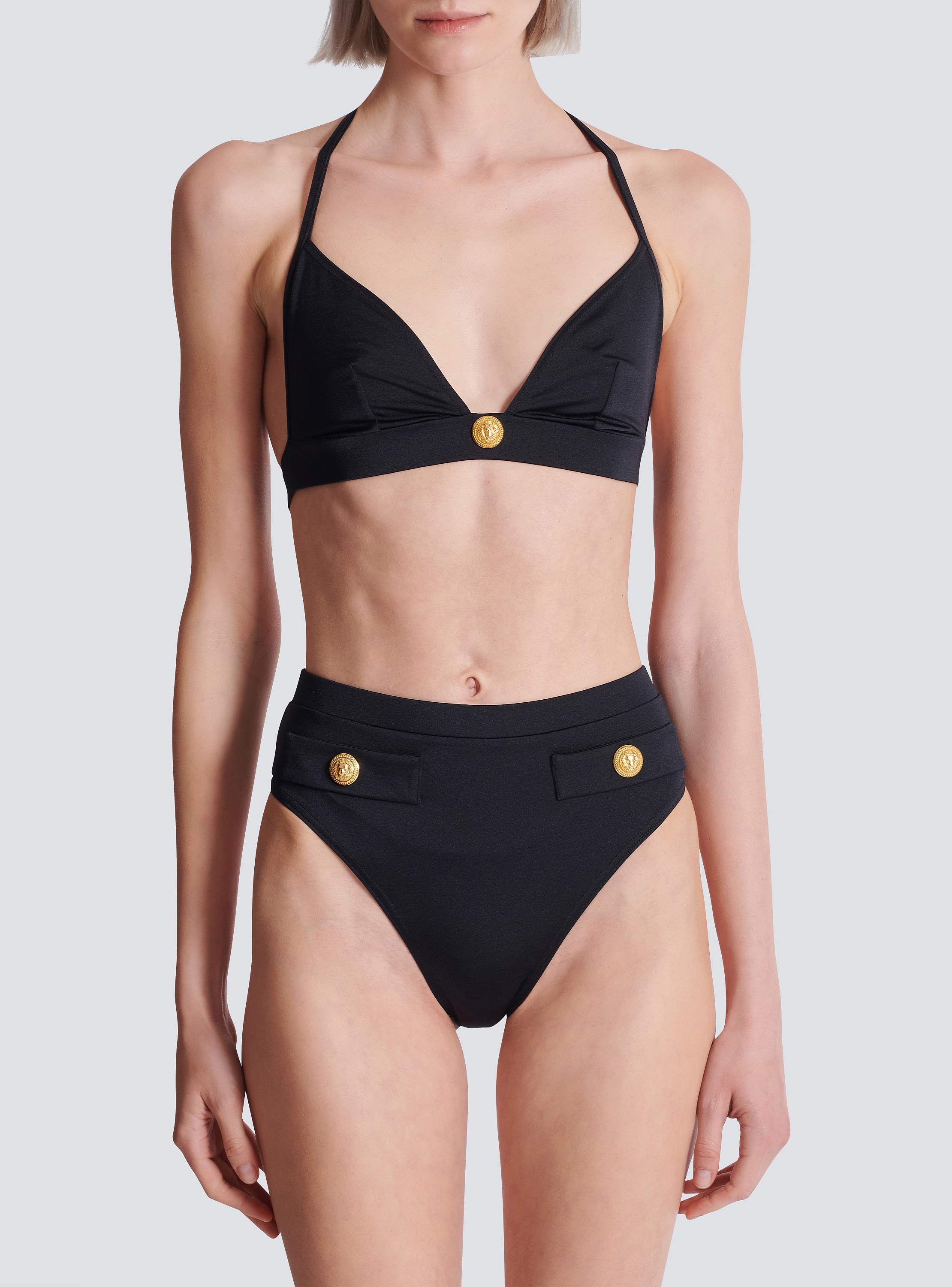 Two-piece swimsuit with buttons - Women | BALMAIN