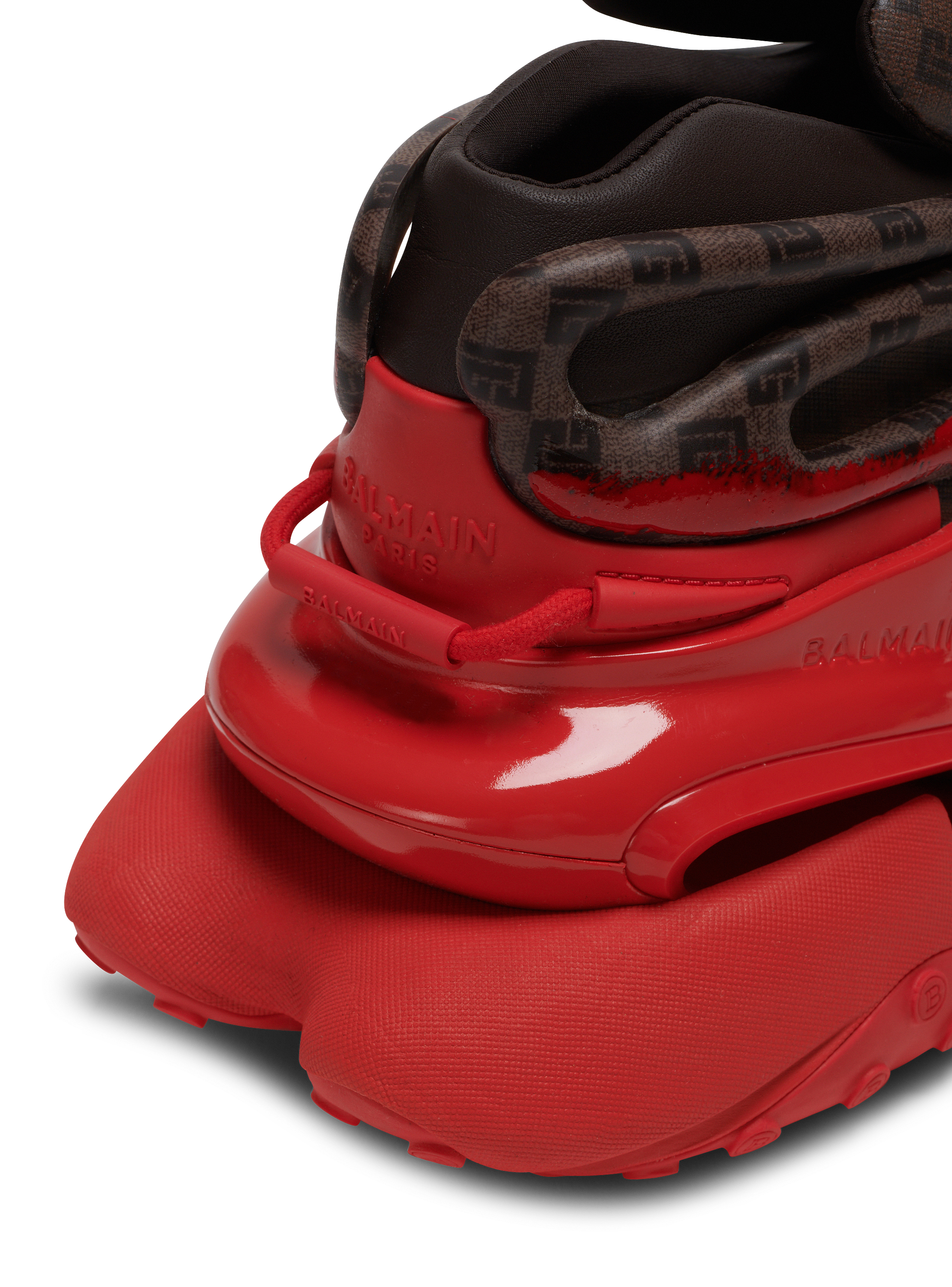 Unicorn sneakers in neoprene and monogram leather brown
