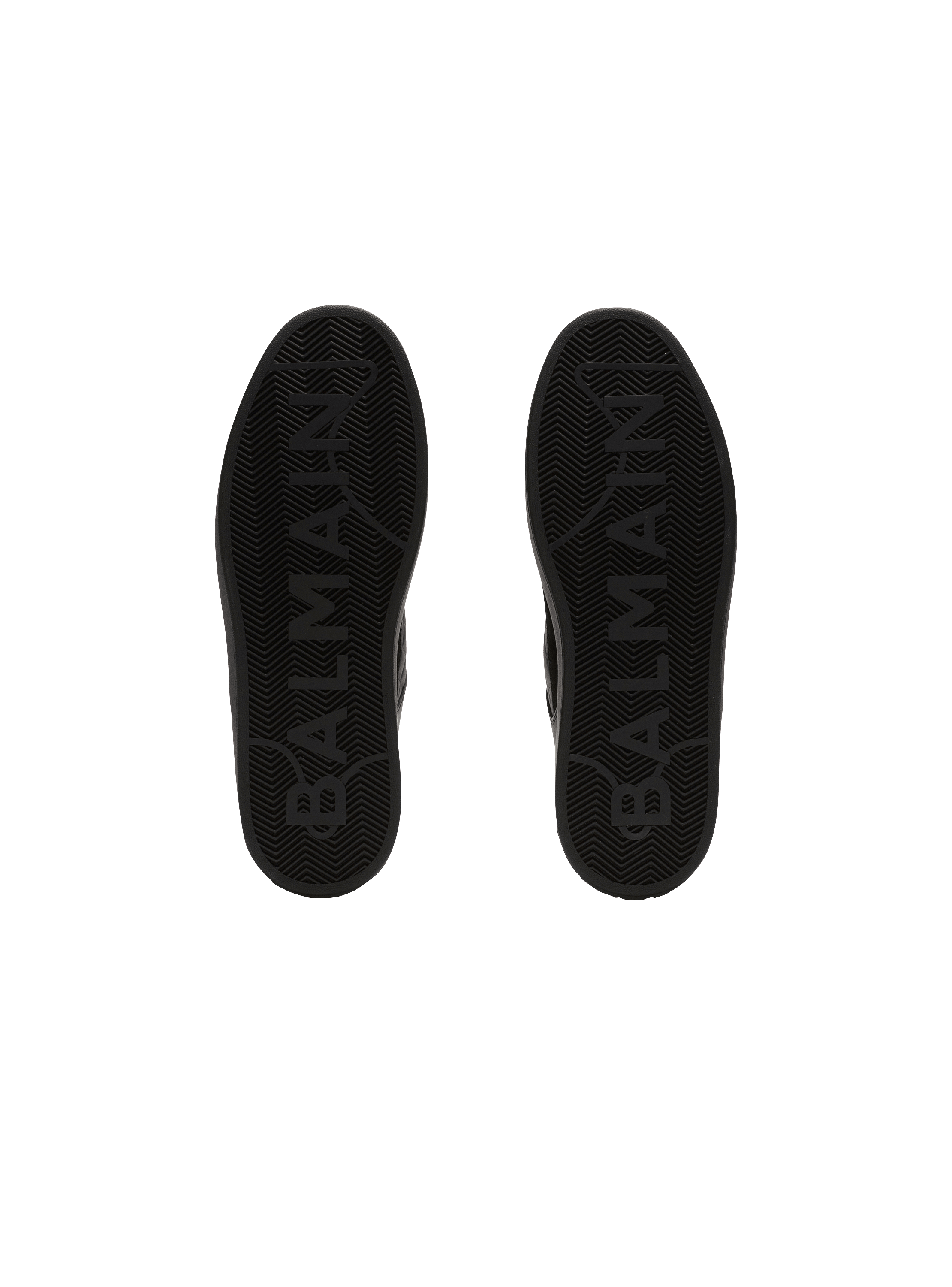 スニーカー Balmain BM1VI288LTVP B-COURT MID-TOP LEATHER Sneakers B-Court mid-top leather sneakers black - Men | BALMAIN