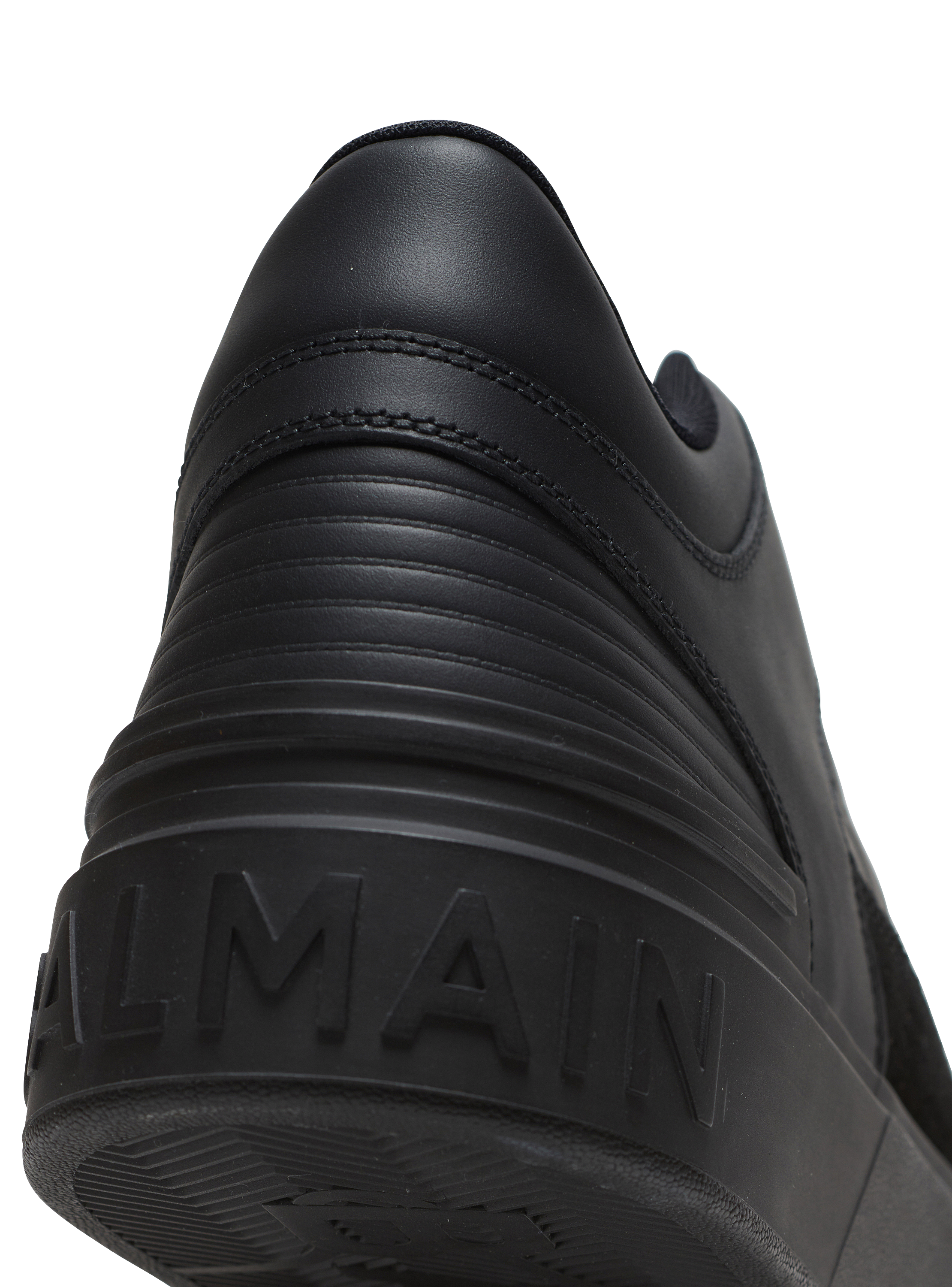 B-Court mid-top leather sneakers black - Men | BALMAIN
