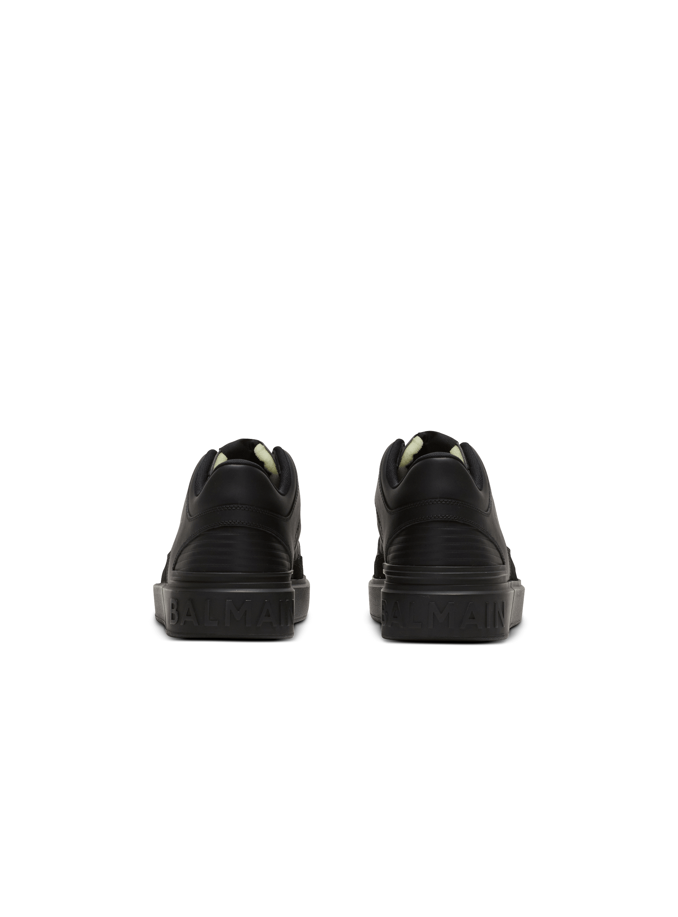 B-Court レザー ミッドカットスニーカー - Men | BALMAIN