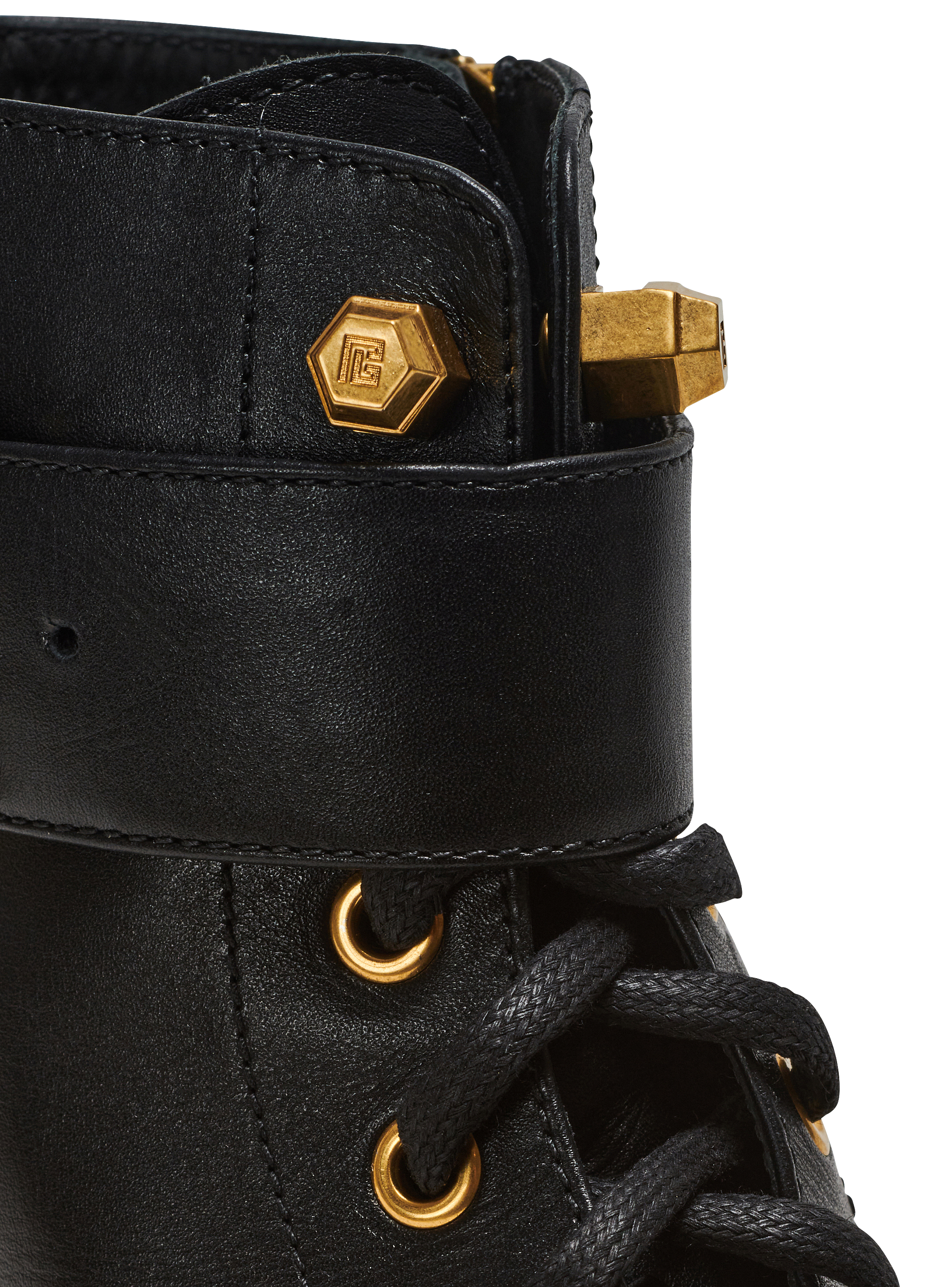 Romy leather army boots