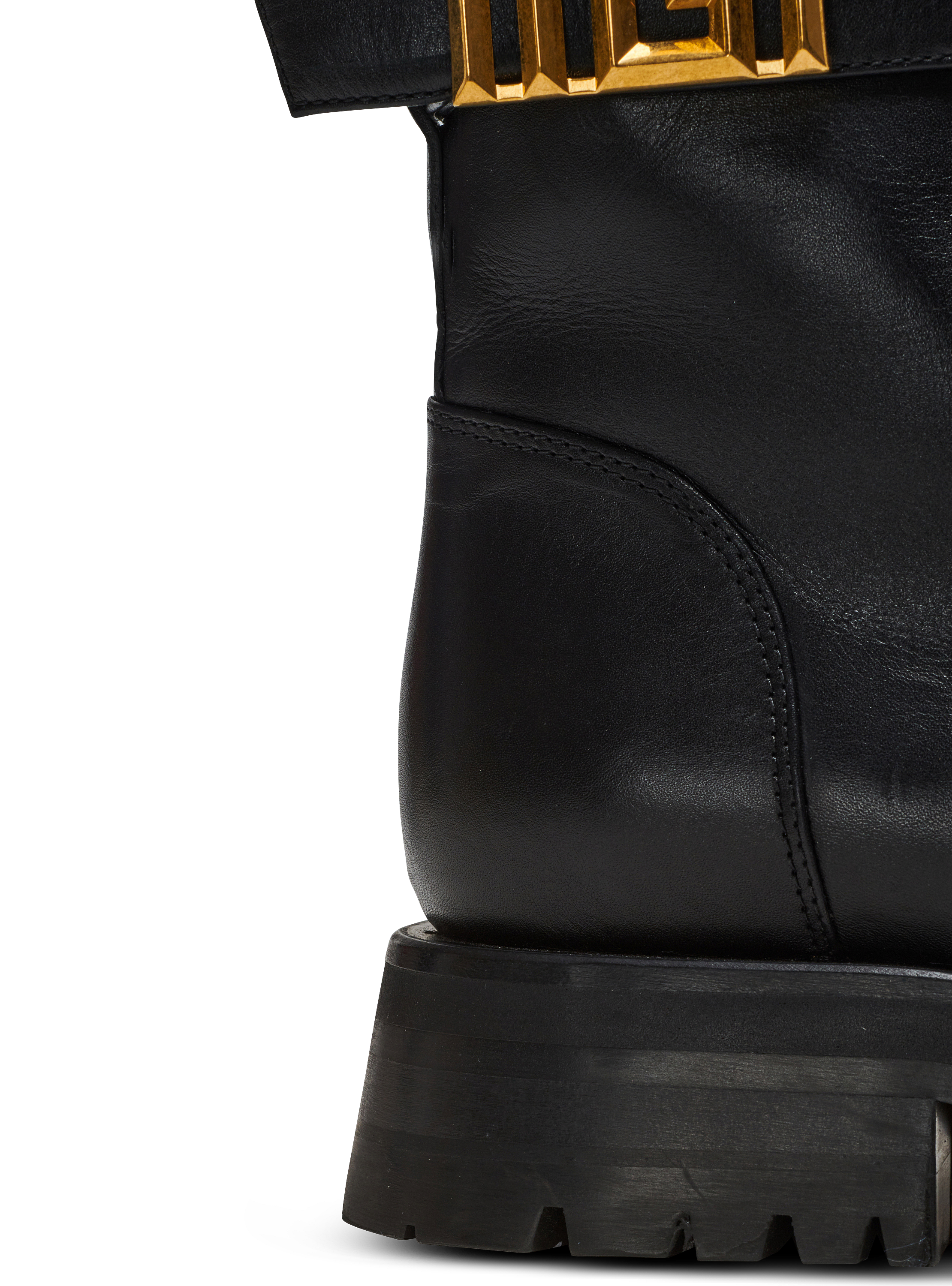 Romy leather army boots