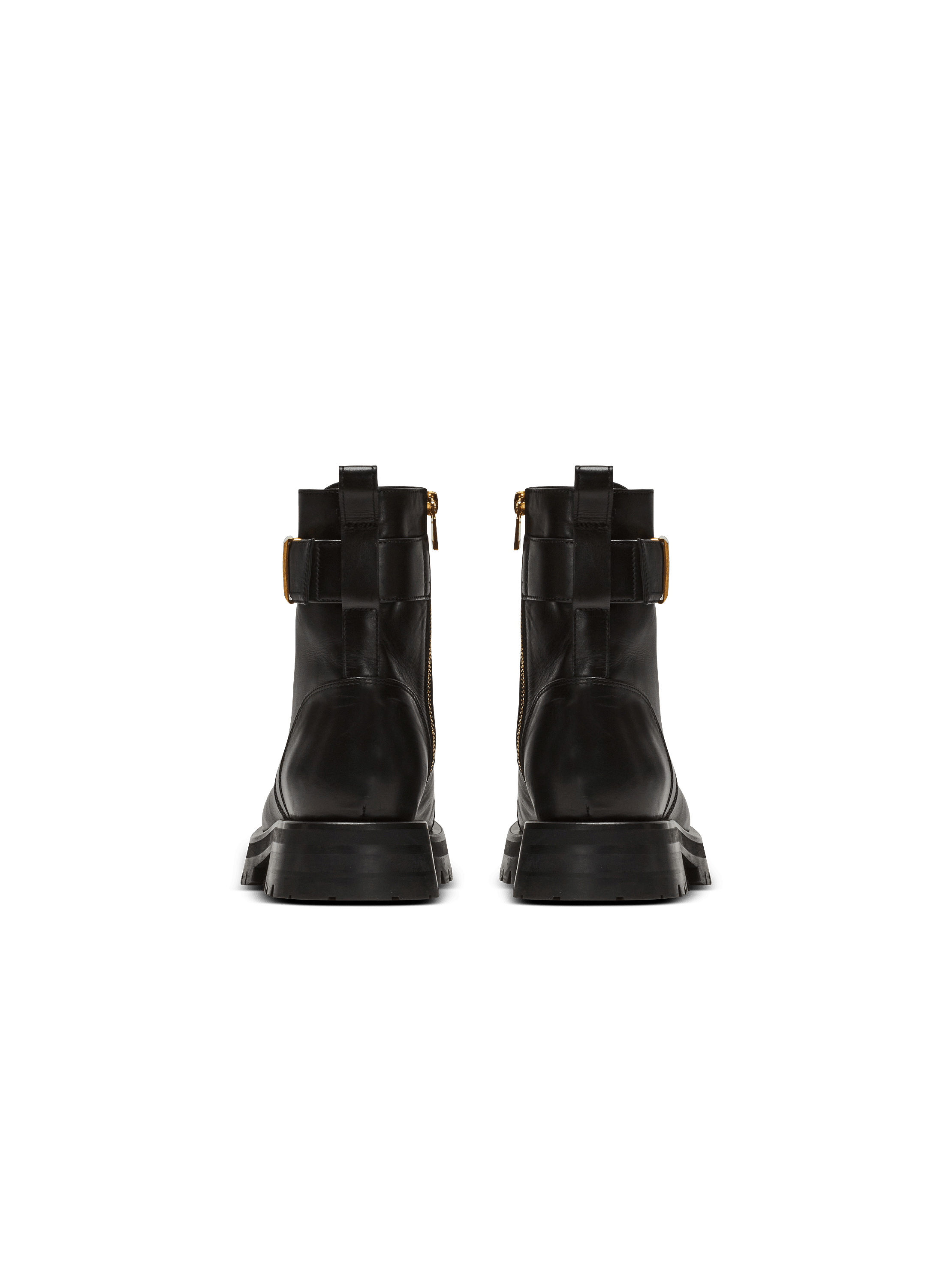Romy leather army boots