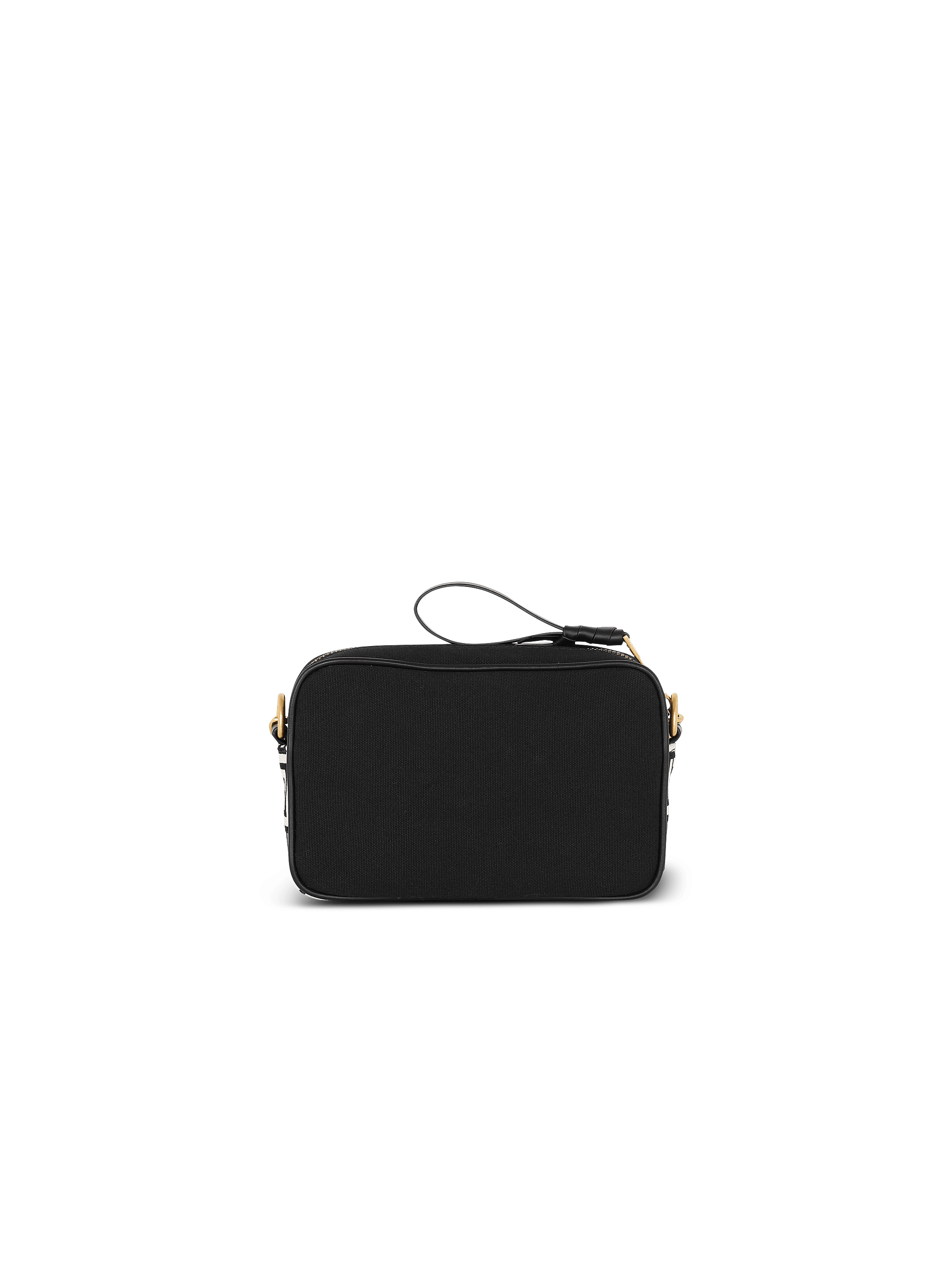 B-Army canvas and leather clutch black - Women | BALMAIN
