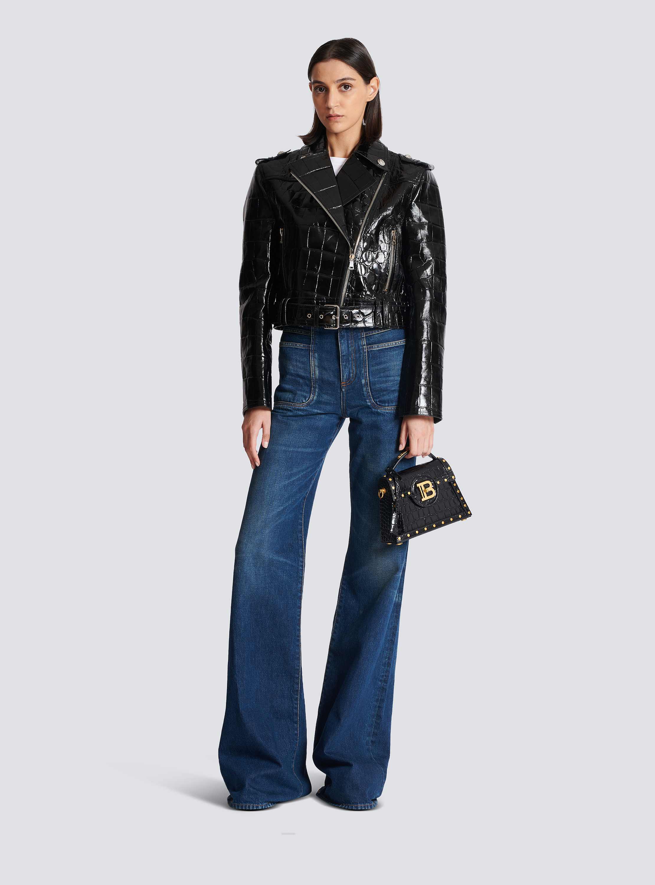 合馬公式アカウント2ページ PIERRE BALMAIN 本革 レディース B-Army canvas and leather clutch - Women | BALMAIN