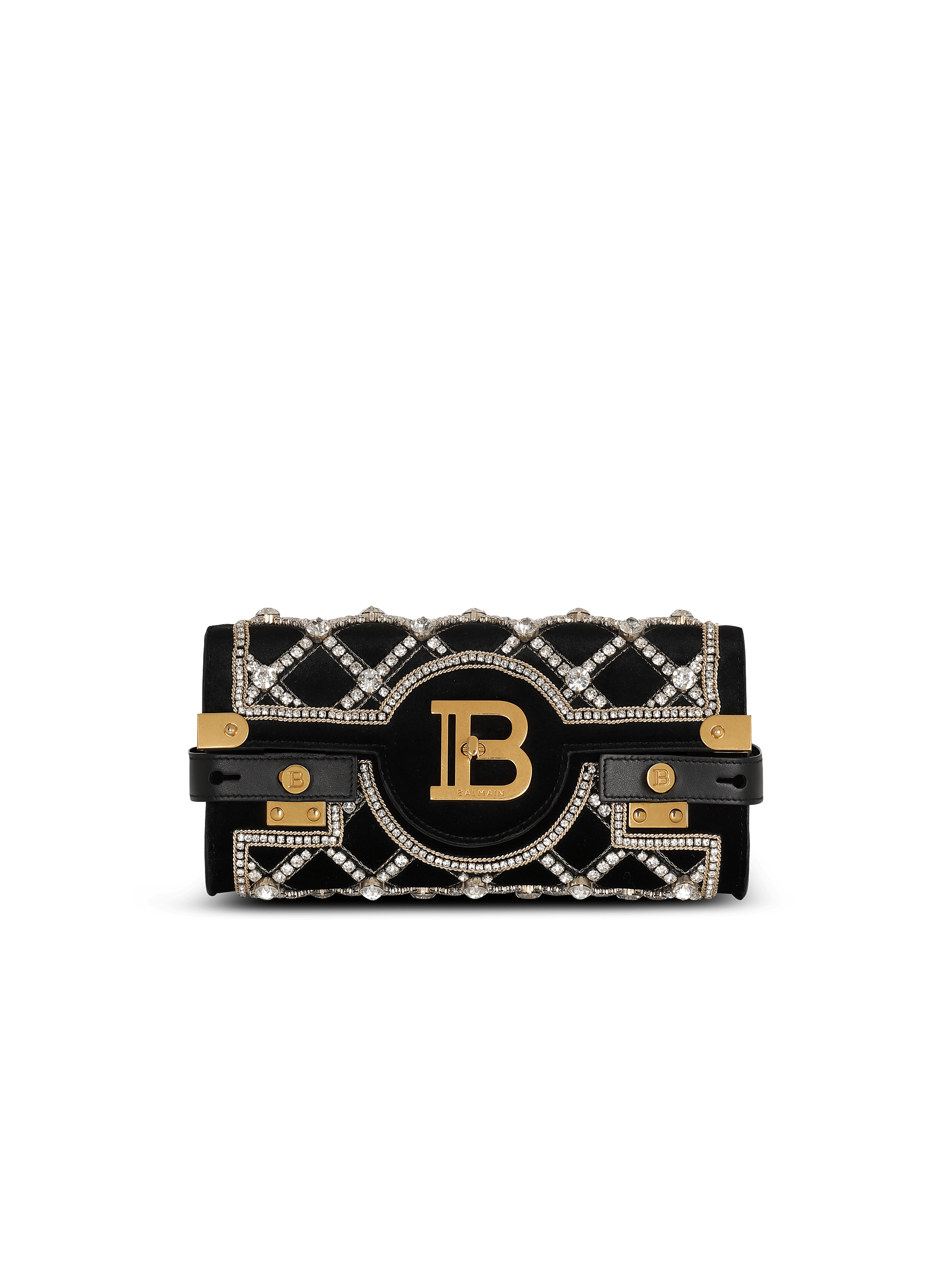 B-Buzz 23 velvet and pearl clutch