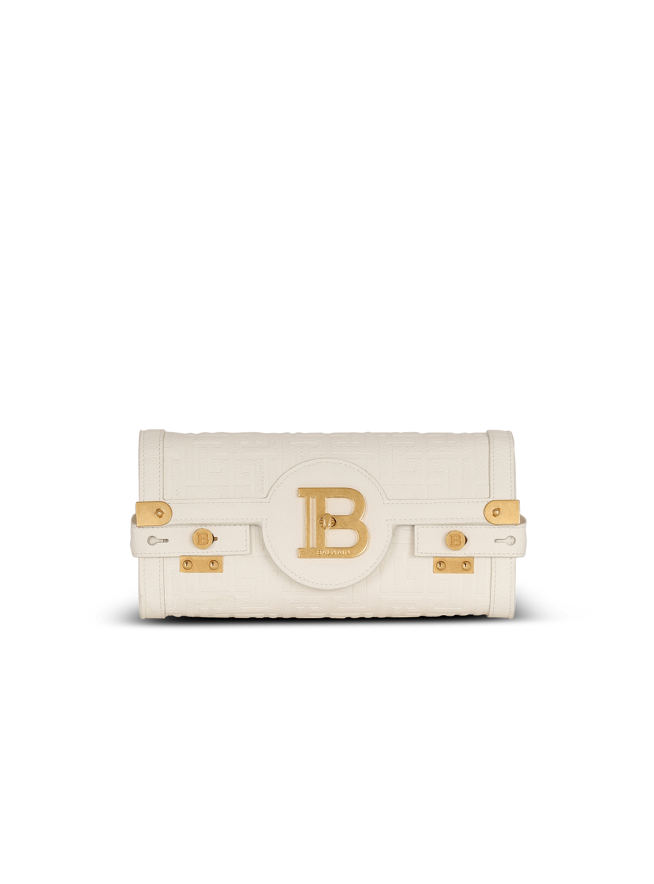 B-Buzz 23 monogrammed grained leather clutch