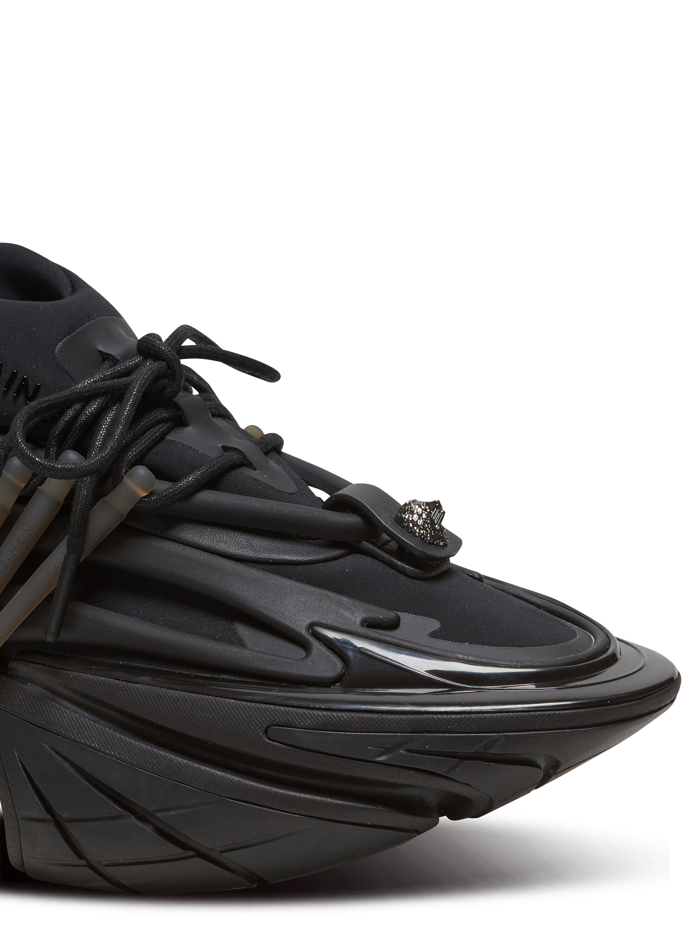 【関税＆送料込み】Balmain Unicorn Low Woman'S Trainers Unicorn Low trainers in neoprene and calfskin - Women | BALMAIN