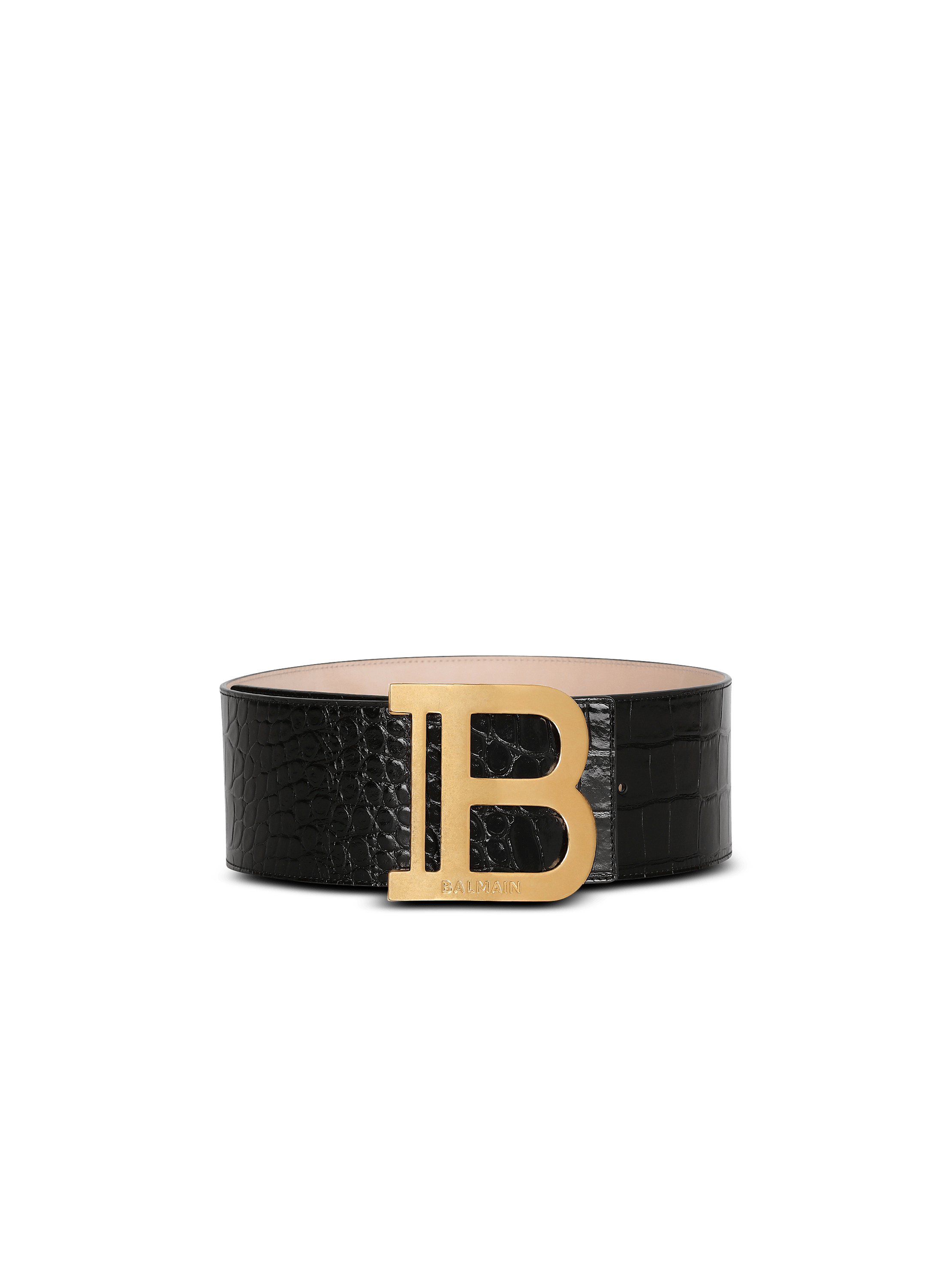 크로커다일 이펙트 가죽 B-Belt 벨트