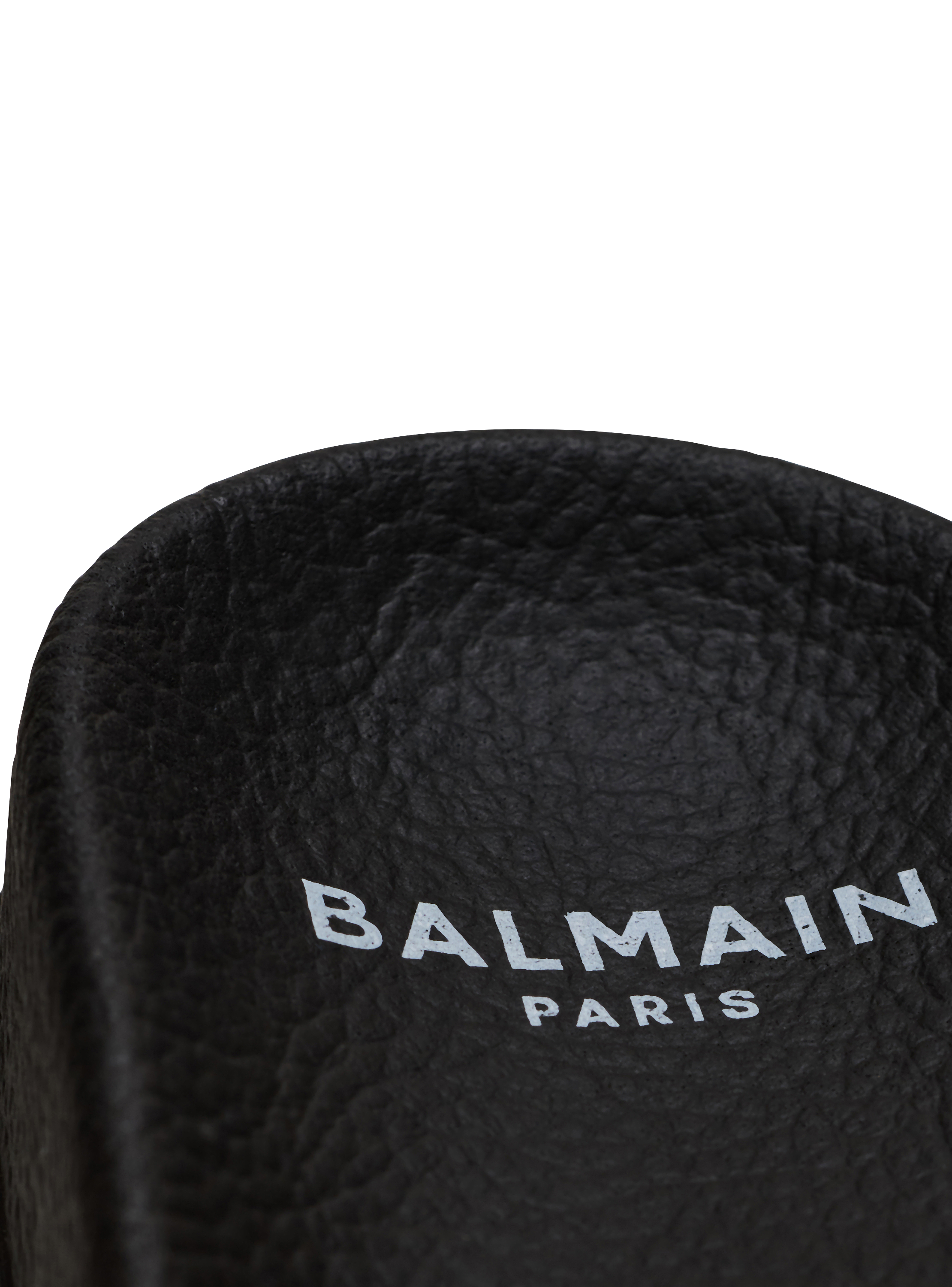 Flat Balmain logo sandals black - Child | BALMAIN